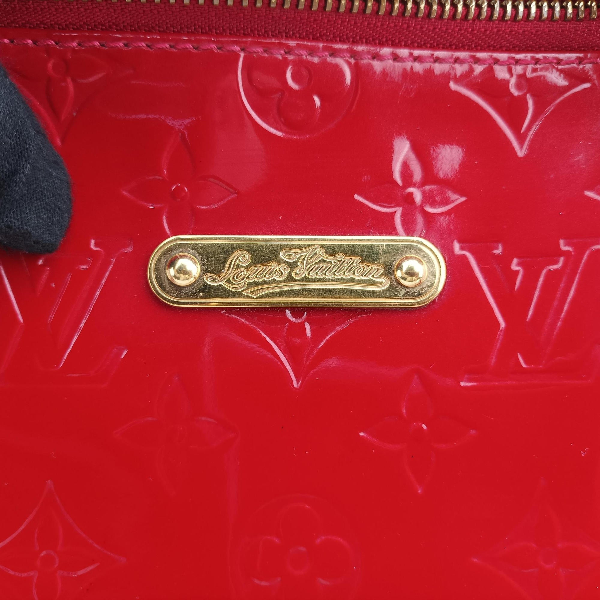 Pre-owned Louis Vuitton Bellevue GM Pomme d'Amour Vernis M93587 handbag | stylenewstar
