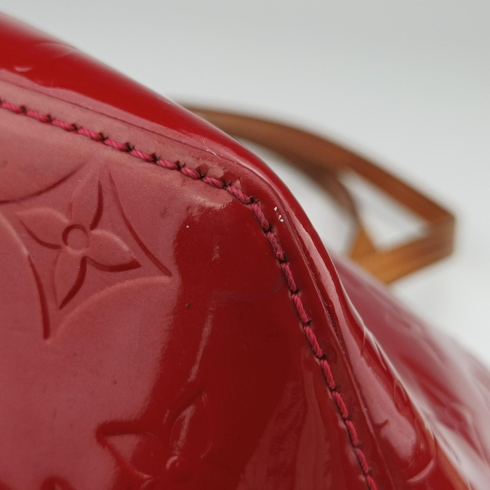 Pre-owned Louis Vuitton Bellevue GM Pomme d'Amour Vernis M93587 handbag | stylenewstar