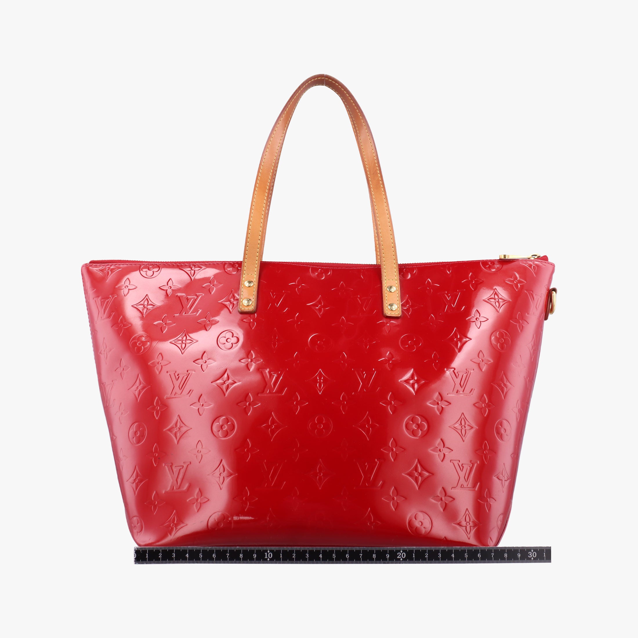 Pre-owned Louis Vuitton Bellevue GM Pomme d'Amour Vernis M93587 handbag | stylenewstar