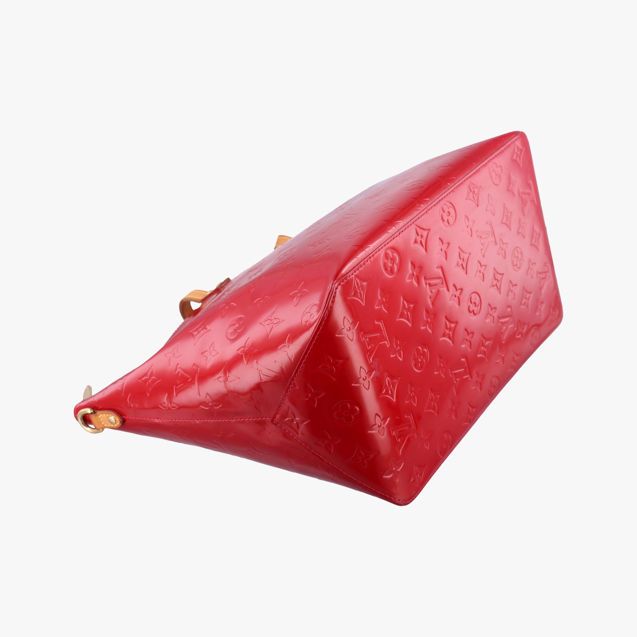 Pre-owned Louis Vuitton Bellevue GM Pomme d'Amour Vernis M93587 handbag | stylenewstar