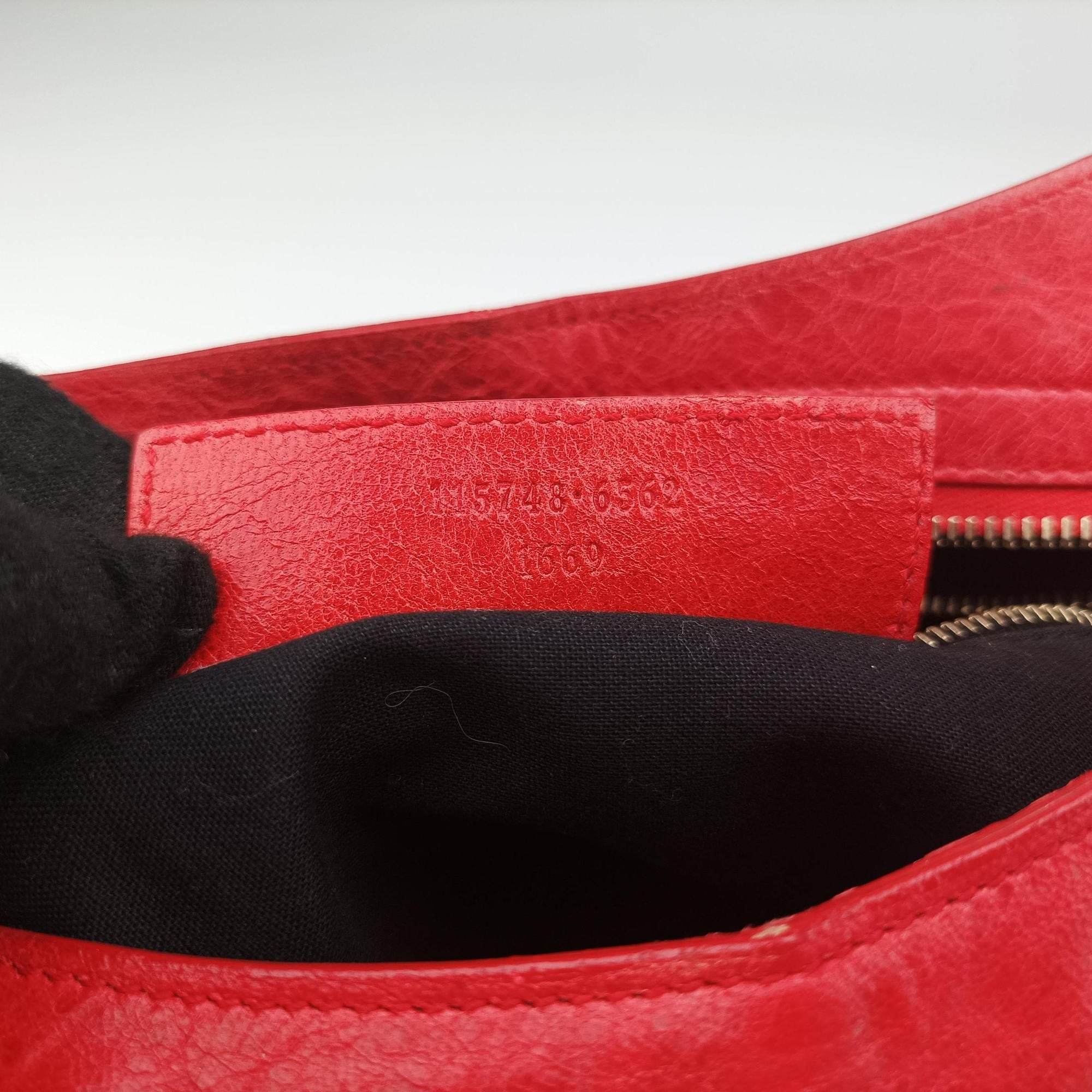 Pre-owned Balenciaga The City Red leather  shoulderbag | stylenewstar