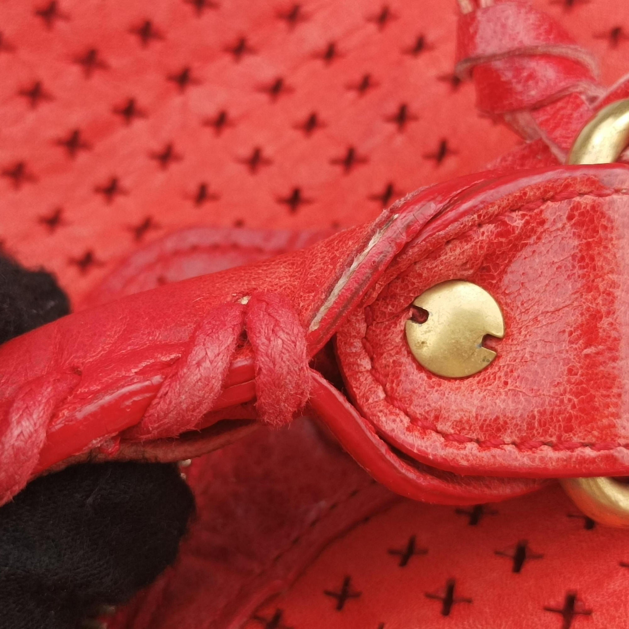 Pre-owned Balenciaga The City Red leather  shoulderbag | stylenewstar