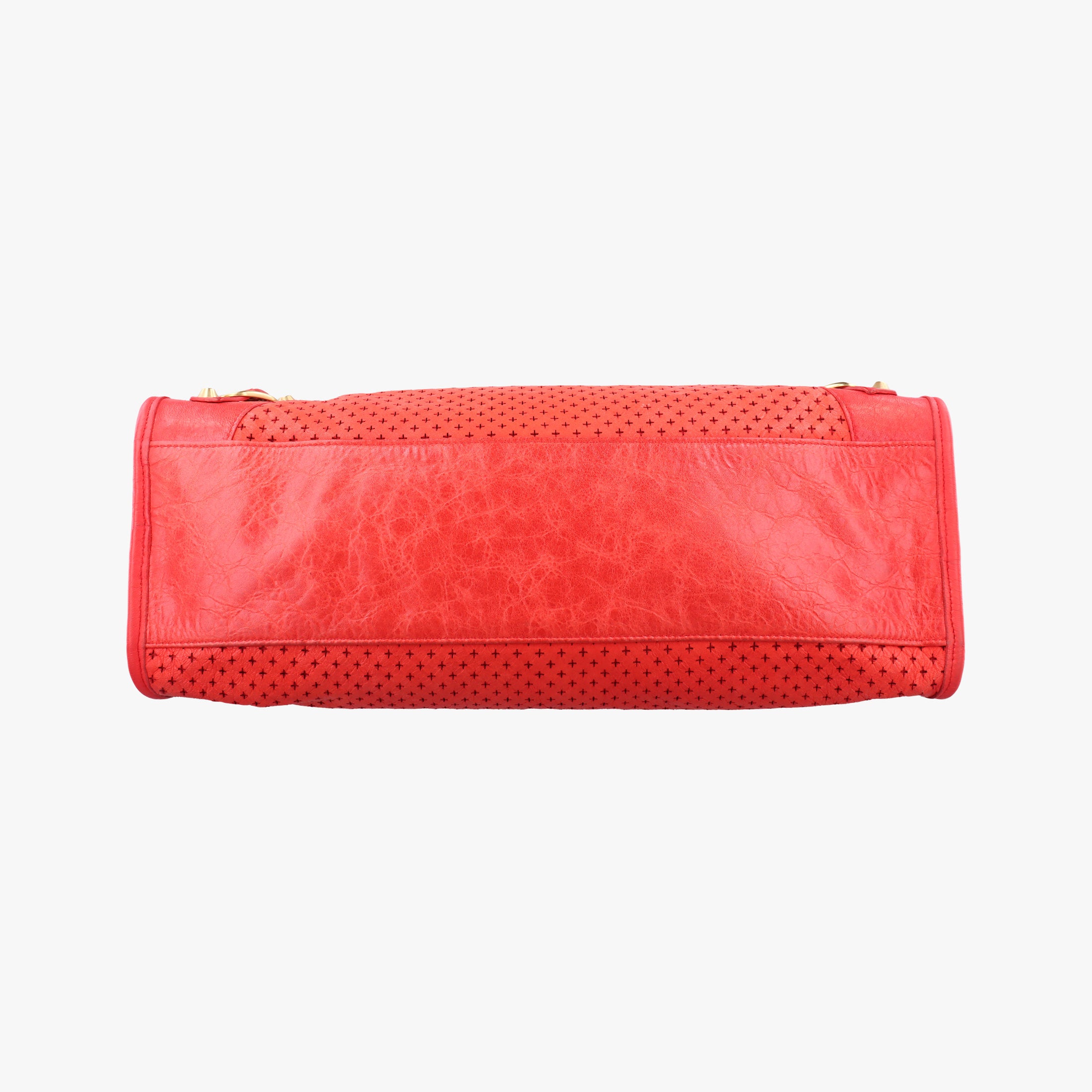 Pre-owned Balenciaga The City Red leather  shoulderbag | stylenewstar