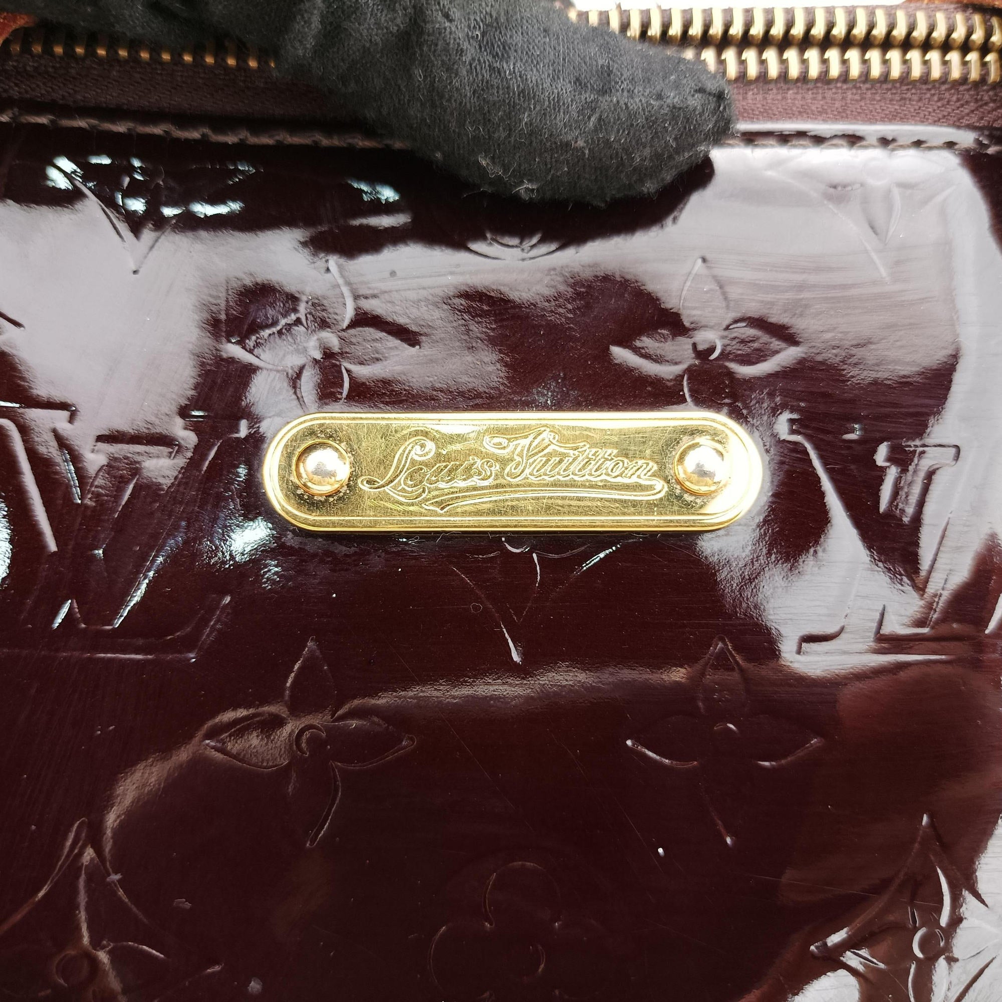 Pre-owned Louis Vuitton Bellevue GM Amarante Vernis M93589 handbag | stylenewstar