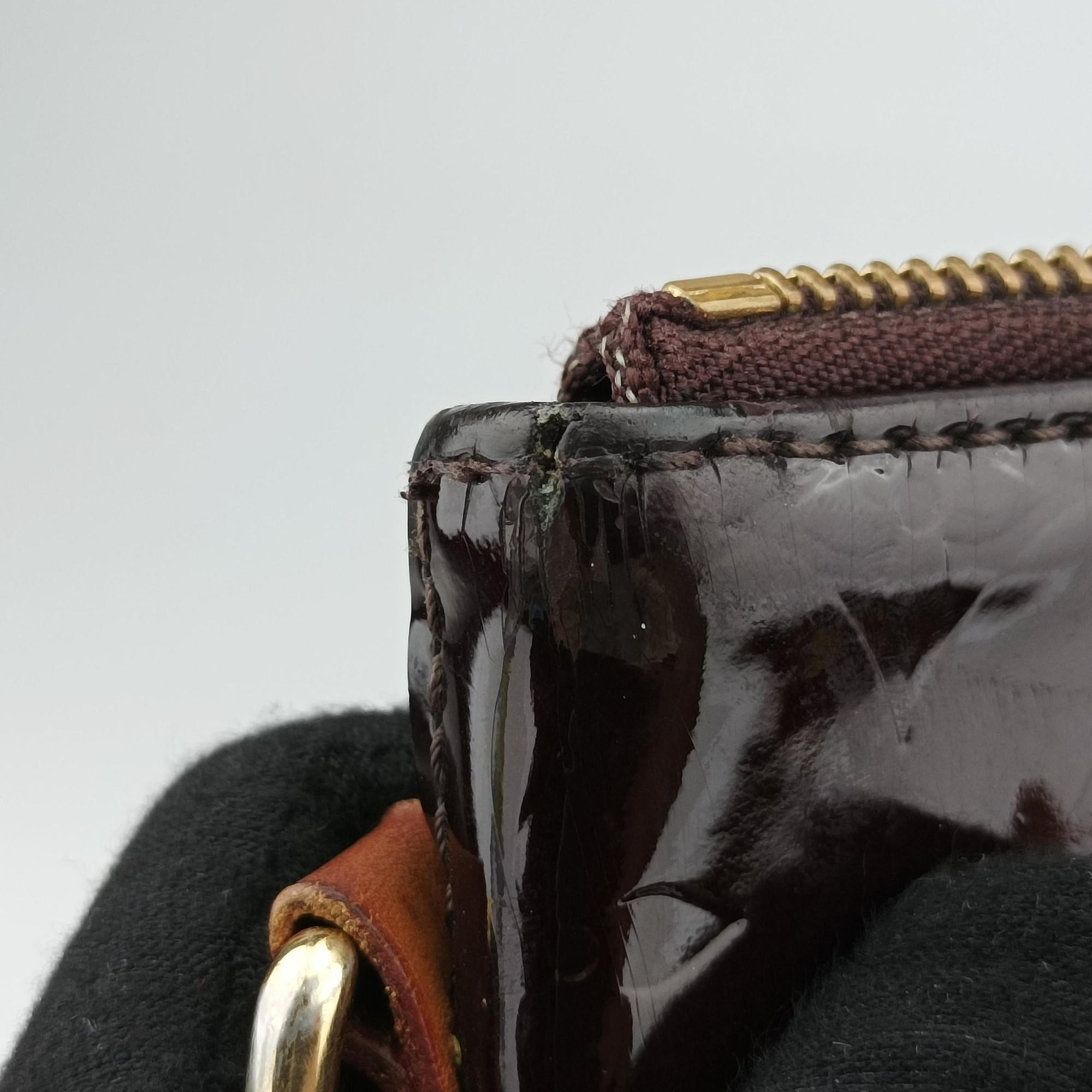 Pre-owned Louis Vuitton Bellevue GM Amarante Vernis M93589 handbag | stylenewstar