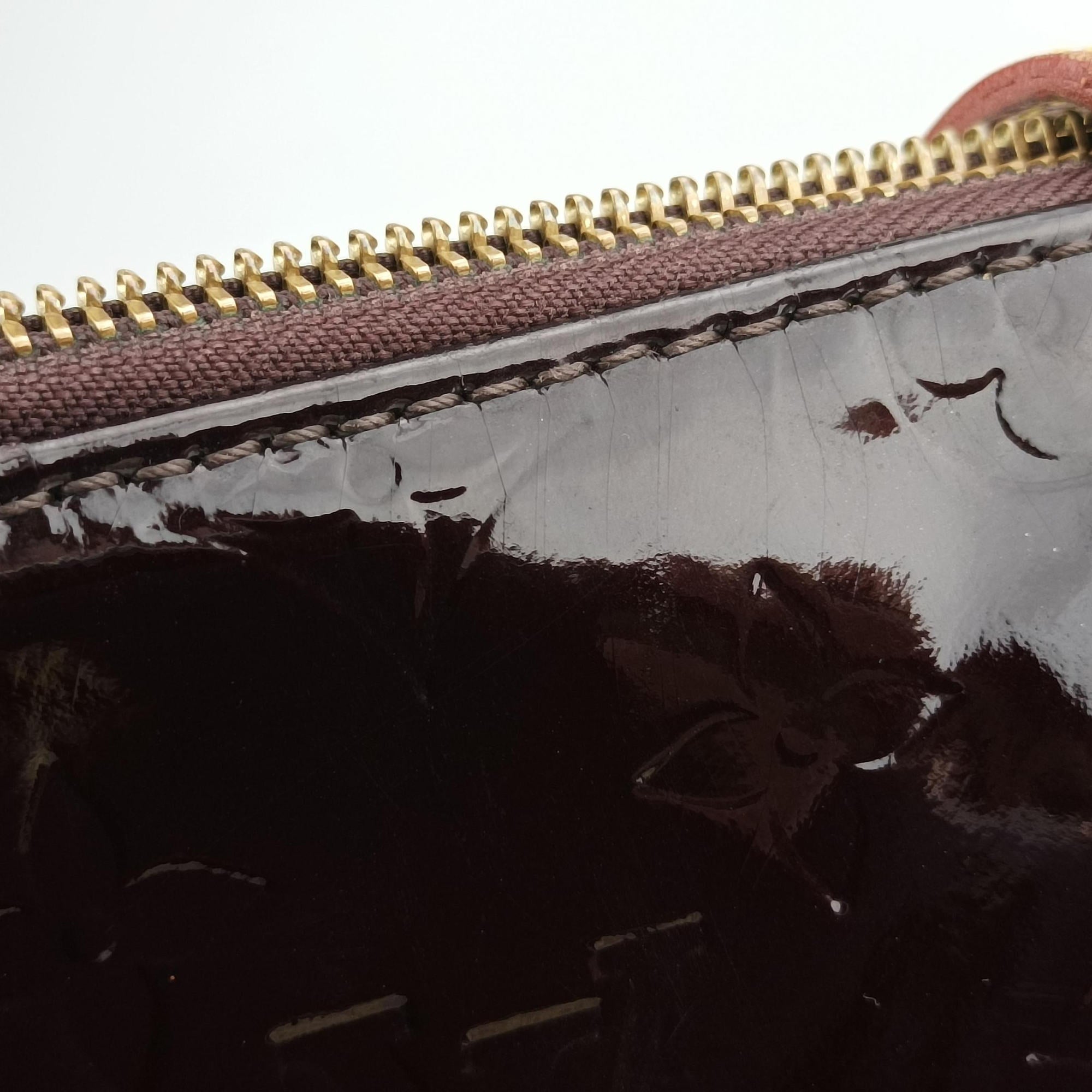 Pre-owned Louis Vuitton Bellevue GM Amarante Vernis M93589 handbag | stylenewstar