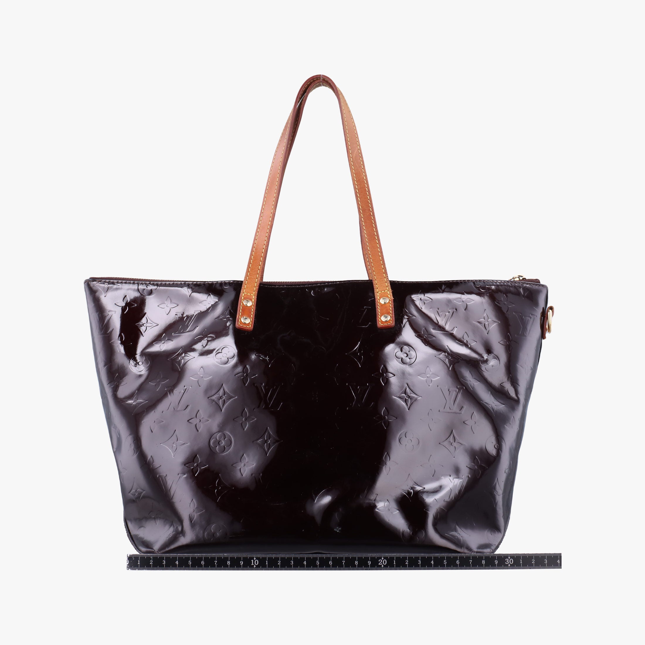 Pre-owned Louis Vuitton Bellevue GM Amarante Vernis M93589 handbag | stylenewstar
