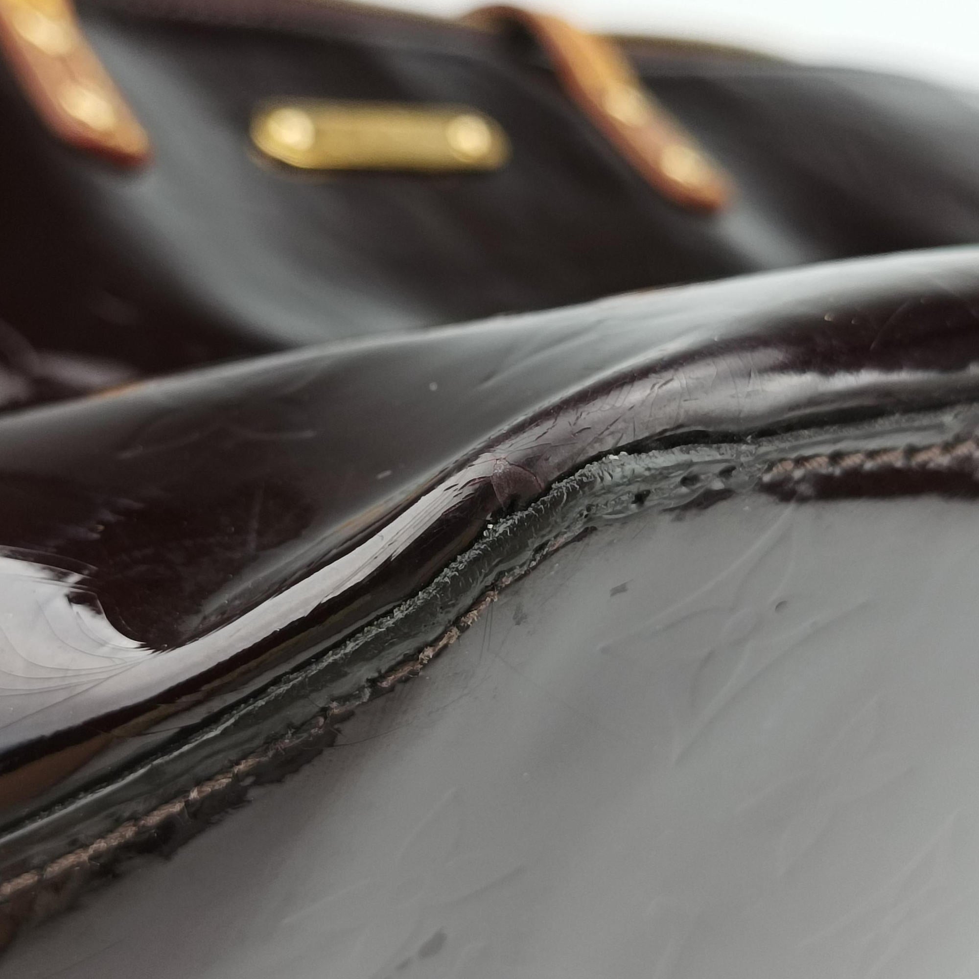 Pre-owned Louis Vuitton Bellevue GM Amarante Vernis M93589 handbag | stylenewstar