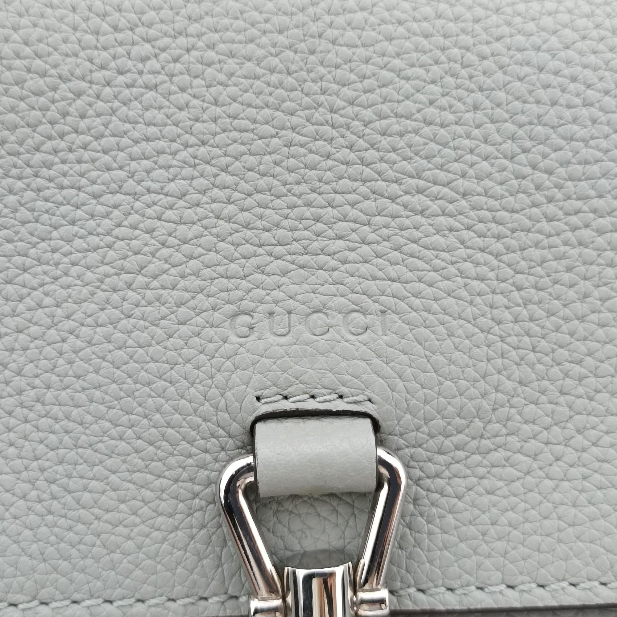 Pre-owned Gucci New Jackie Grey Leather 362971 shoulderbag | stylenewstar
