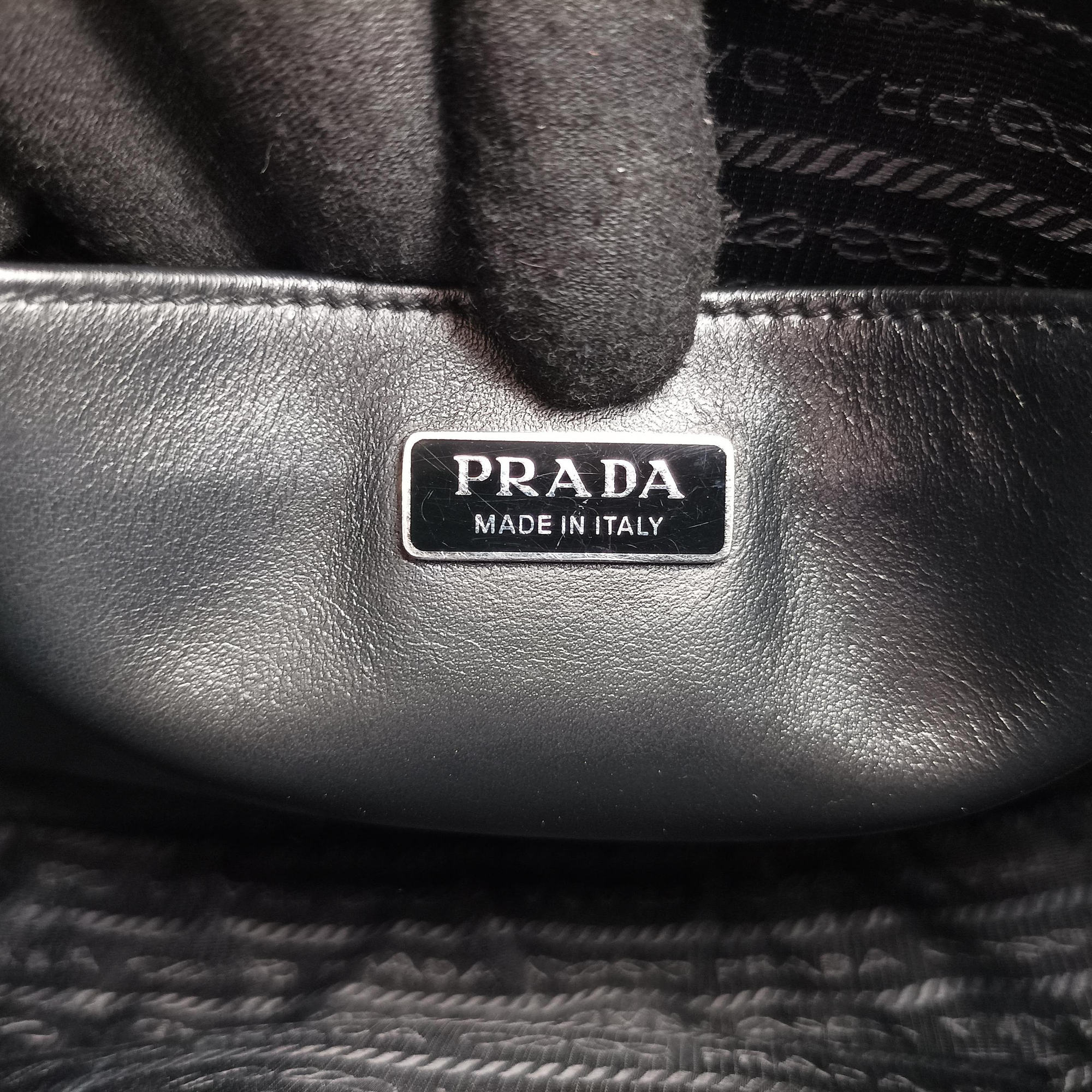 Pre-owned Prada Cleo Black Brushed leather 1BC499 shoulderbag | stylenewstar