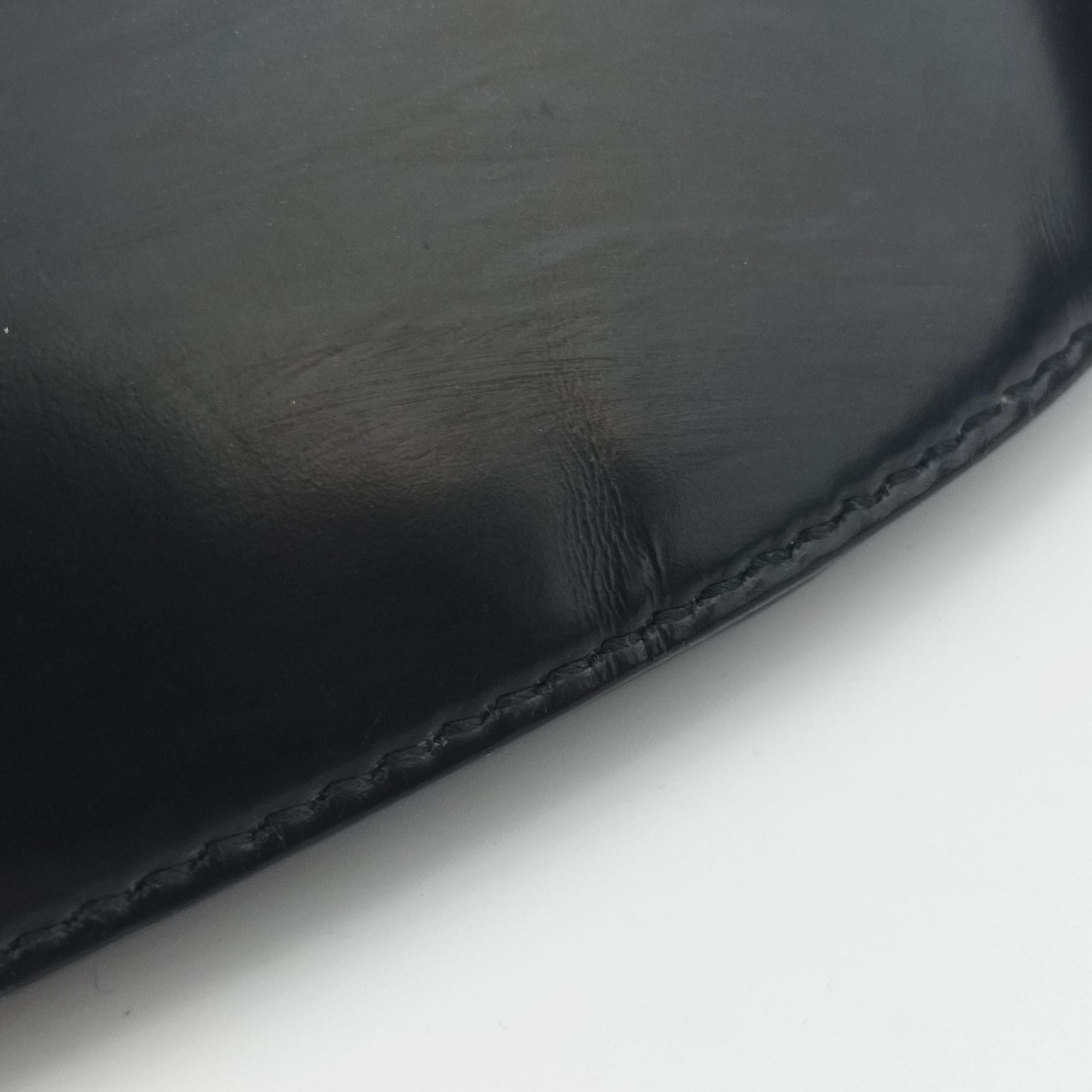 Pre-owned Prada Cleo Black Brushed leather 1BC499 shoulderbag | stylenewstar