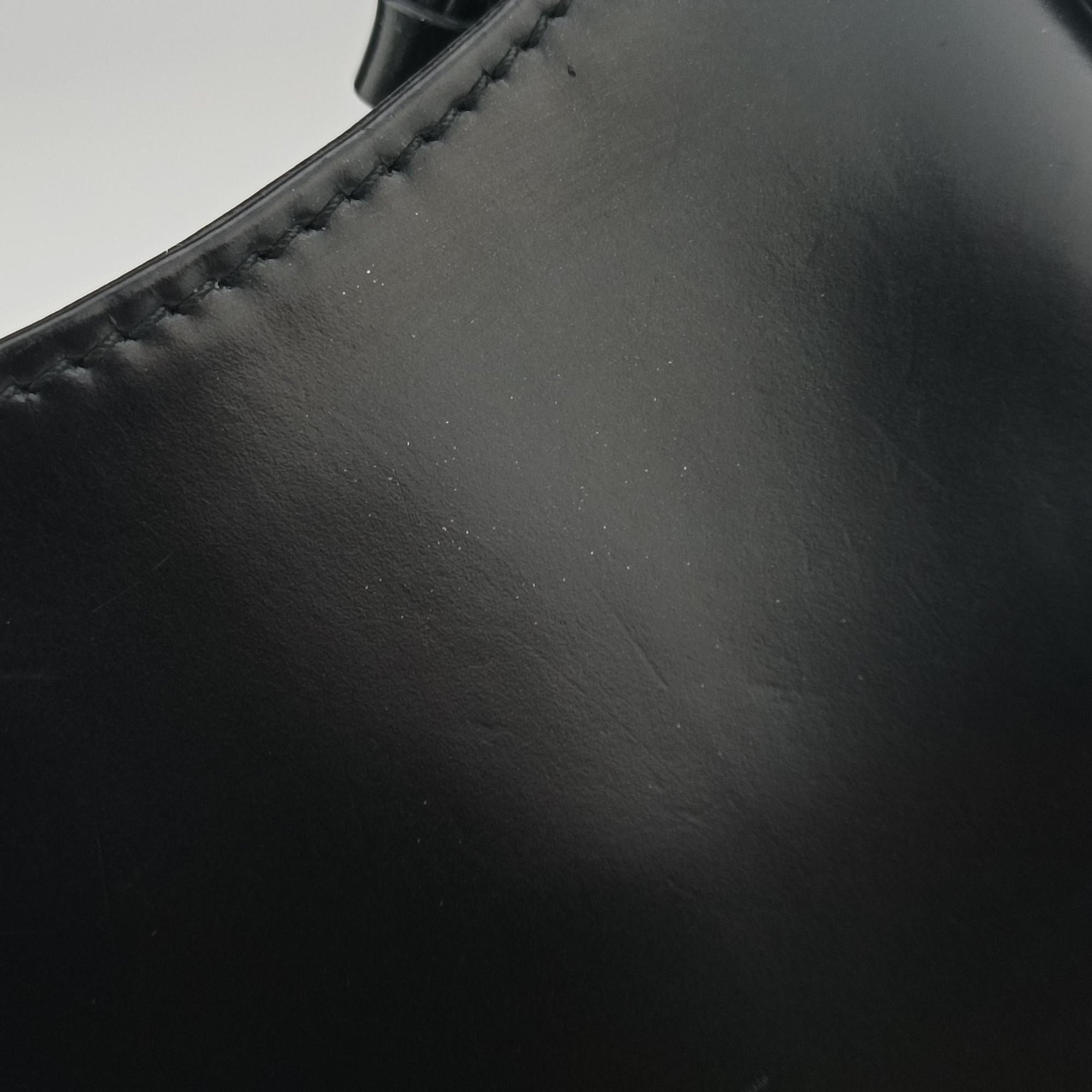 Pre-owned Prada Cleo Black Brushed leather 1BC499 shoulderbag | stylenewstar