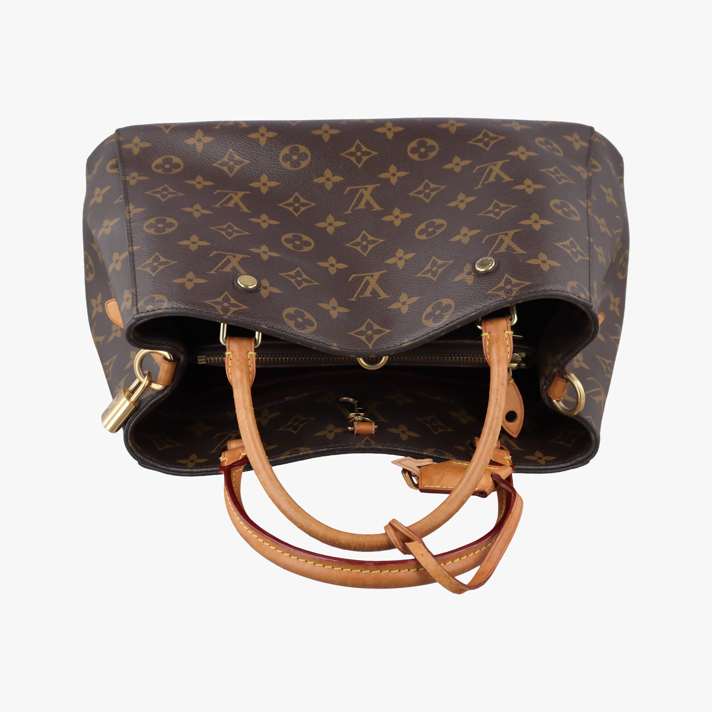 Pre-owned Louis Vuitton MONTAIGNE MM Brown Monogram Canvas M41056 shoulderbag | stylenewstar