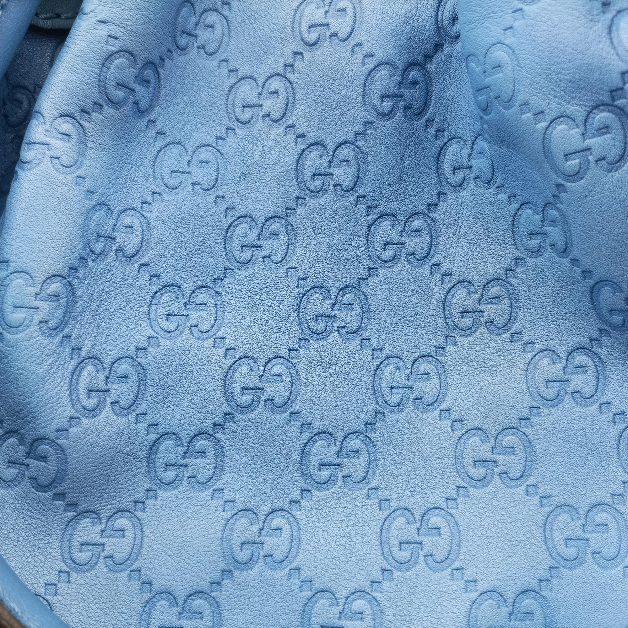 Secondhand Gucci Sukey GUCCISSIMA Blue Leather 223974 shoulderbag | stylenewstar