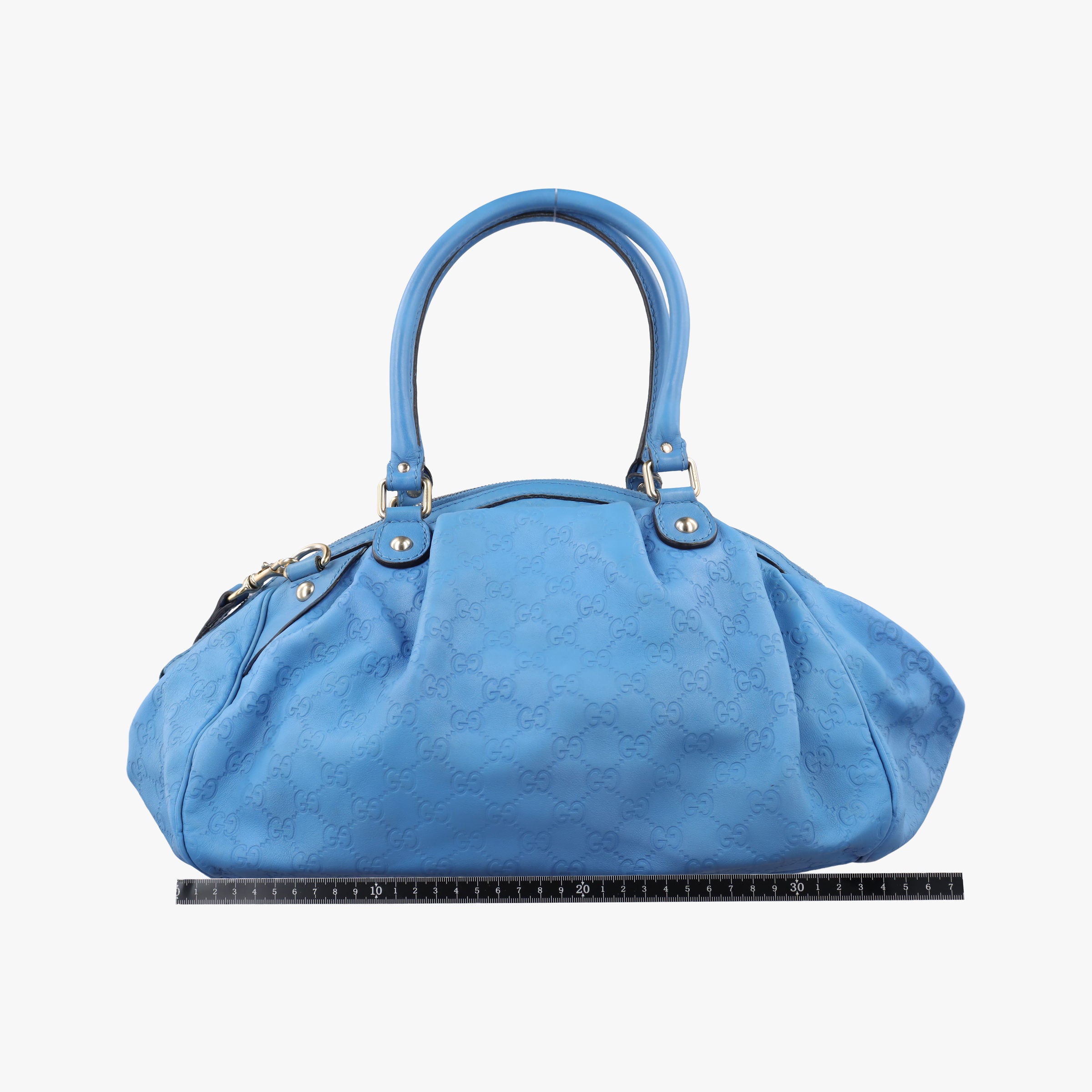 Secondhand Gucci Sukey GUCCISSIMA Blue Leather 223974 shoulderbag | stylenewstar