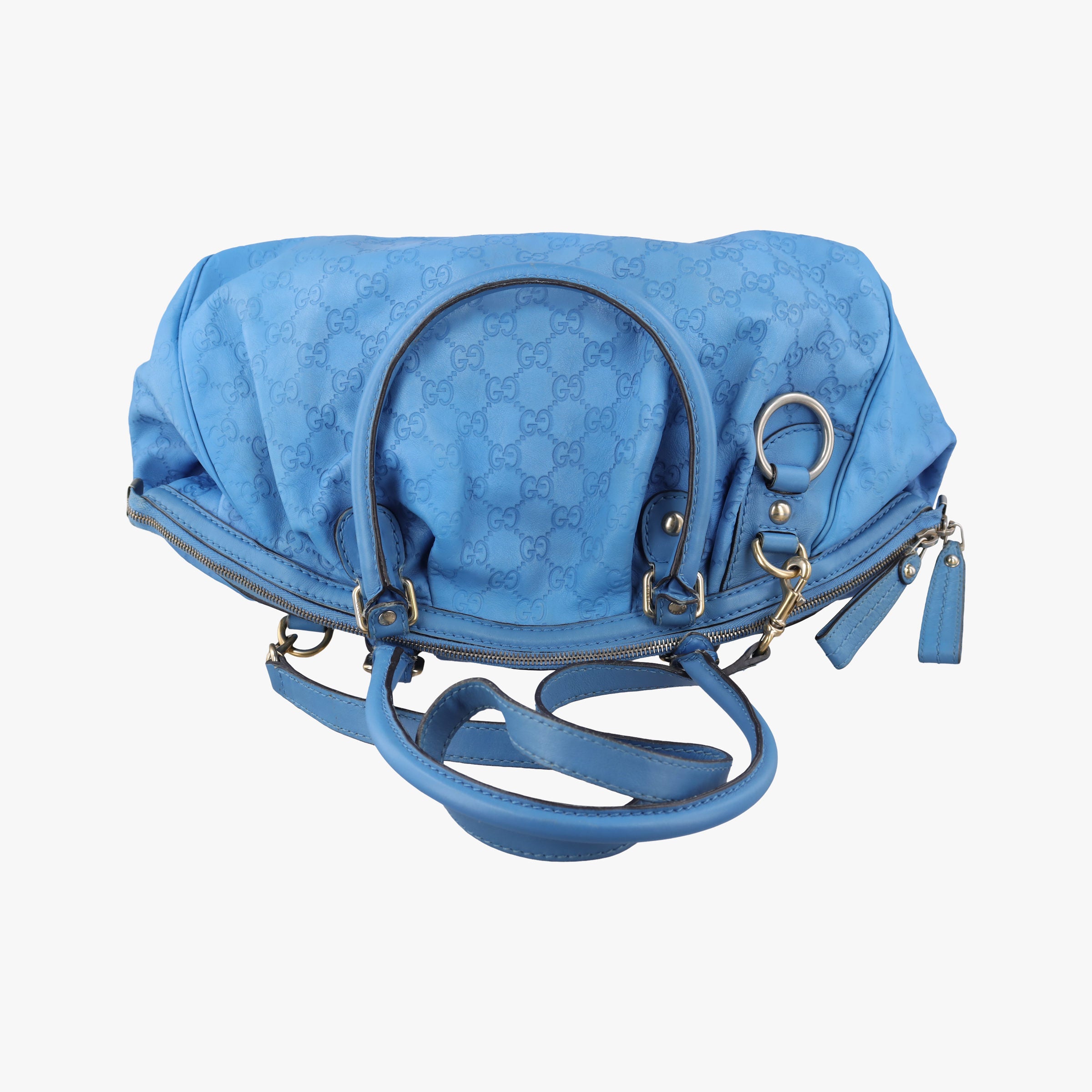 Secondhand Gucci Sukey GUCCISSIMA Blue Leather 223974 shoulderbag | stylenewstar