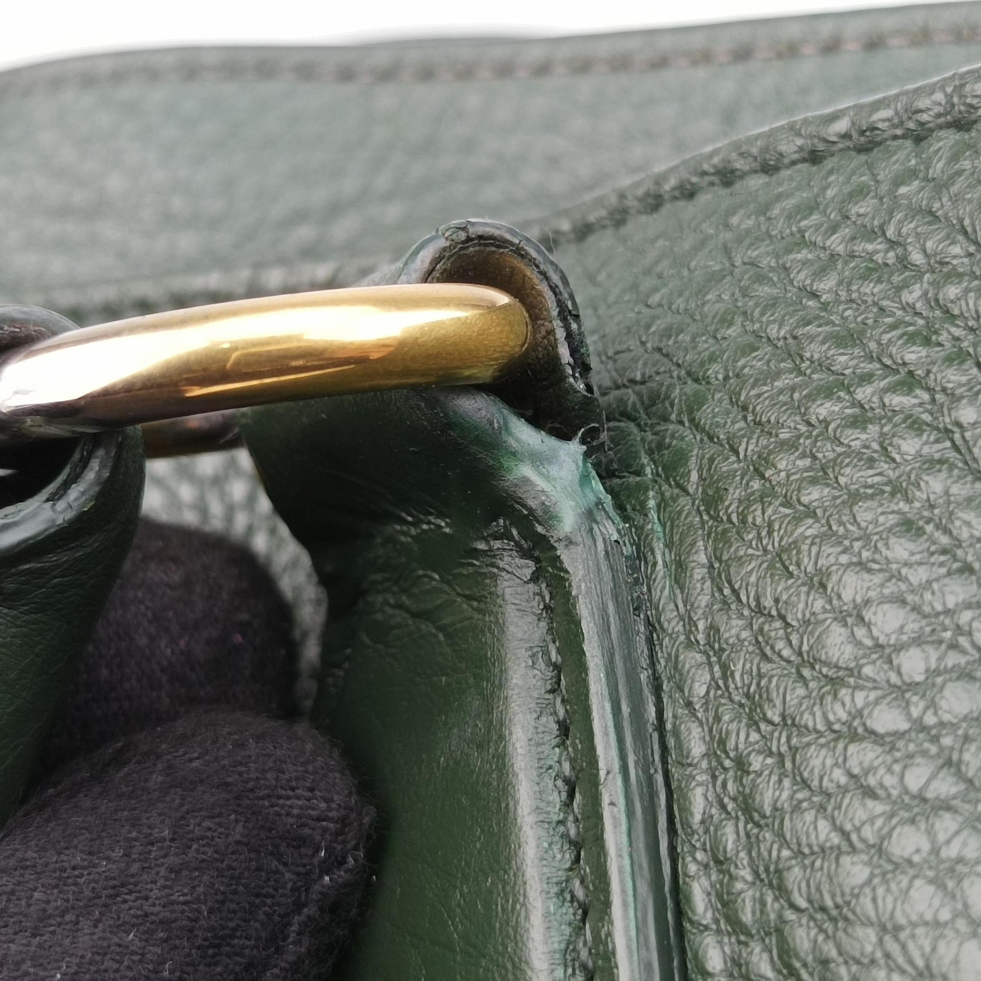 Pre-owned Prada Vitello Daino Verde Leather BN2435 shoulderbag | stylenewstar