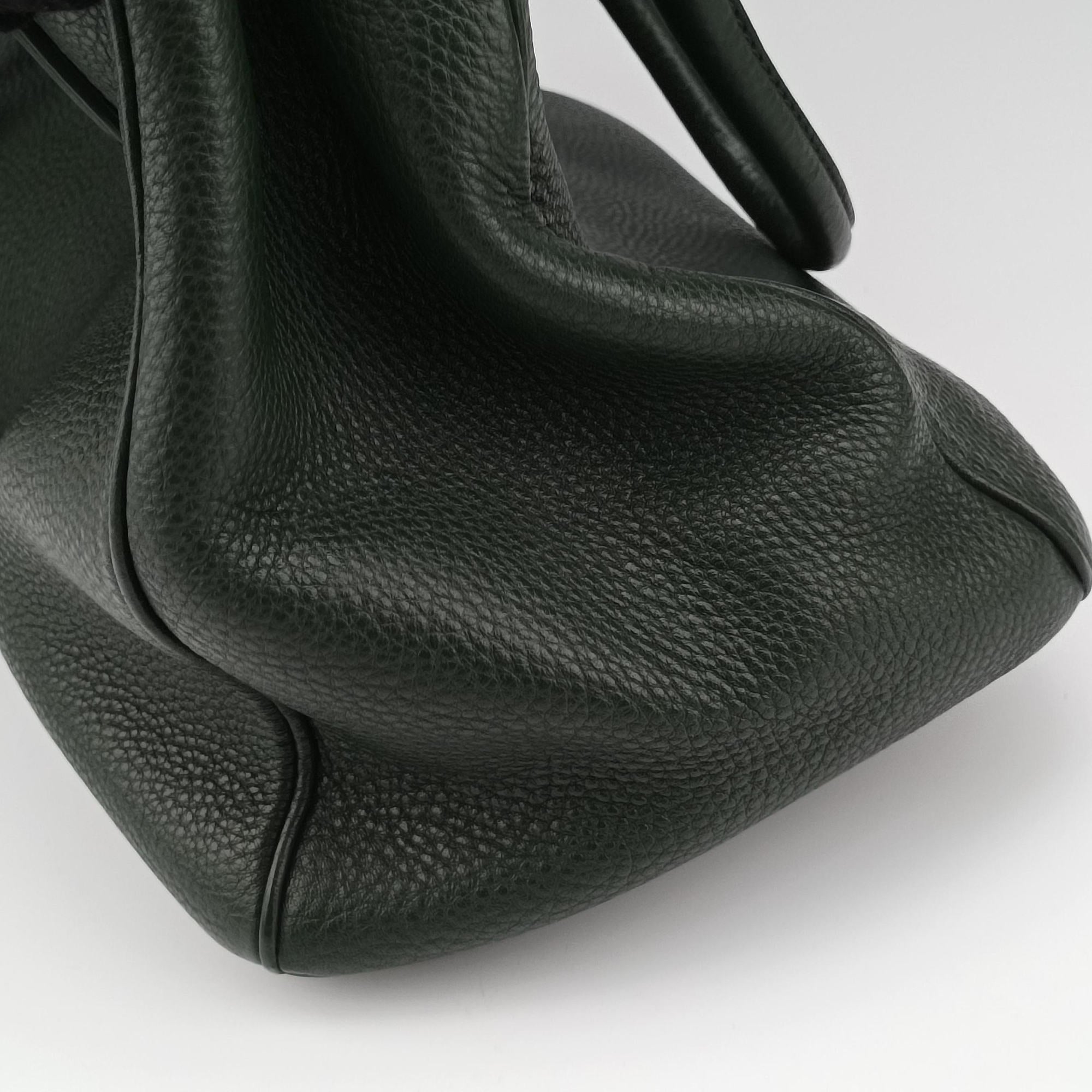Pre-owned Prada Vitello Daino Verde Leather BN2435 shoulderbag | stylenewstar