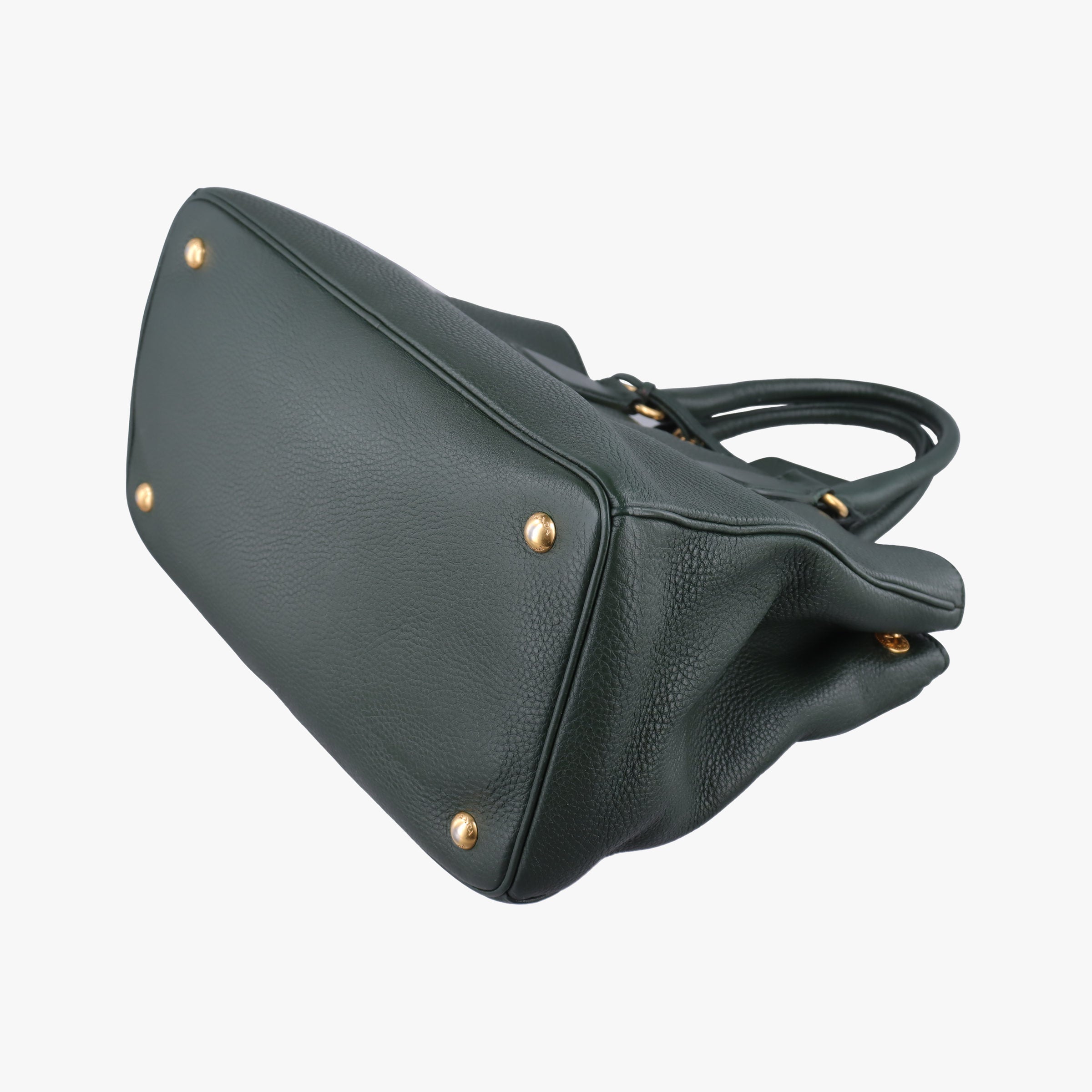 Pre-owned Prada Vitello Daino Verde Leather BN2435 shoulderbag | stylenewstar