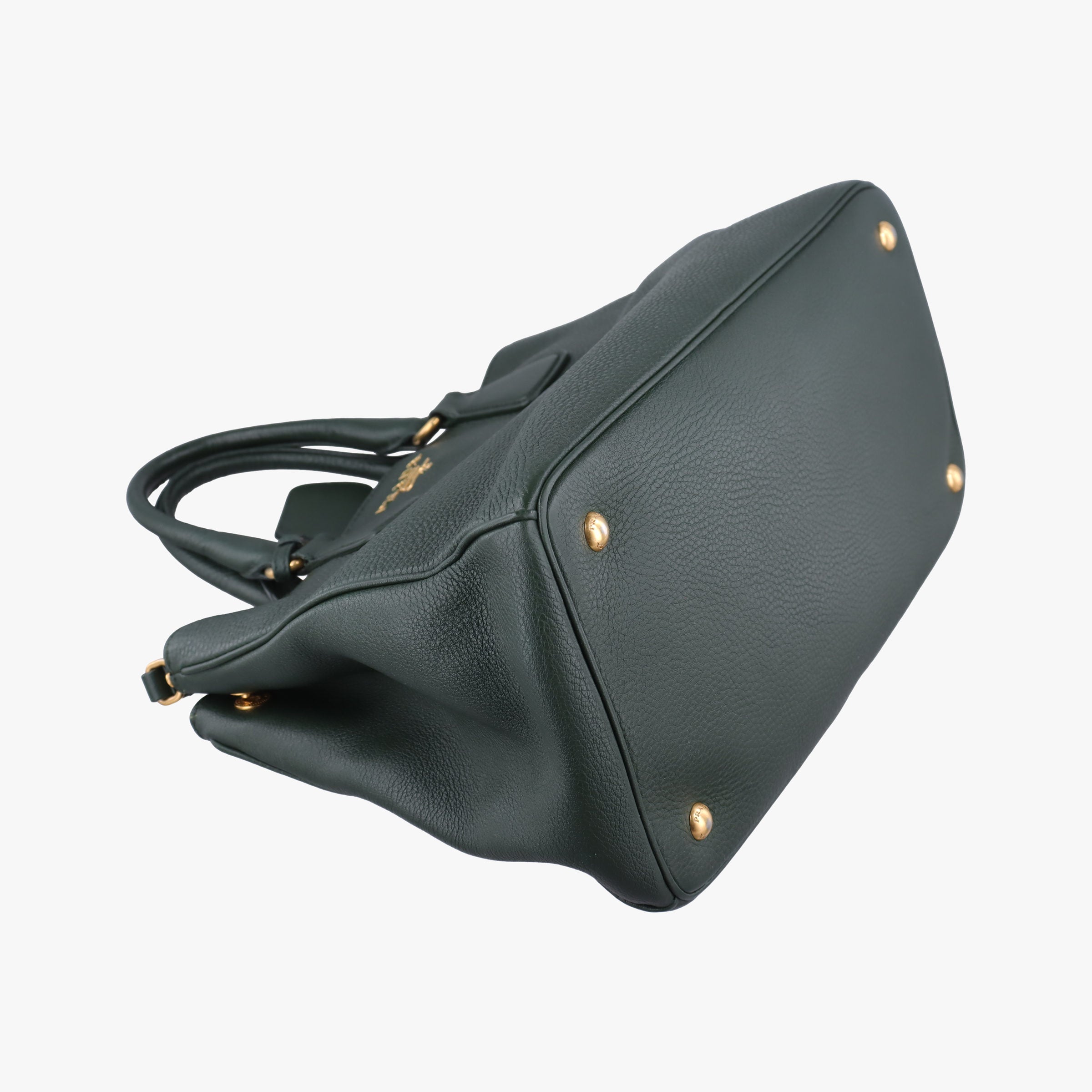 Pre-owned Prada Vitello Daino Verde Leather BN2435 shoulderbag | stylenewstar