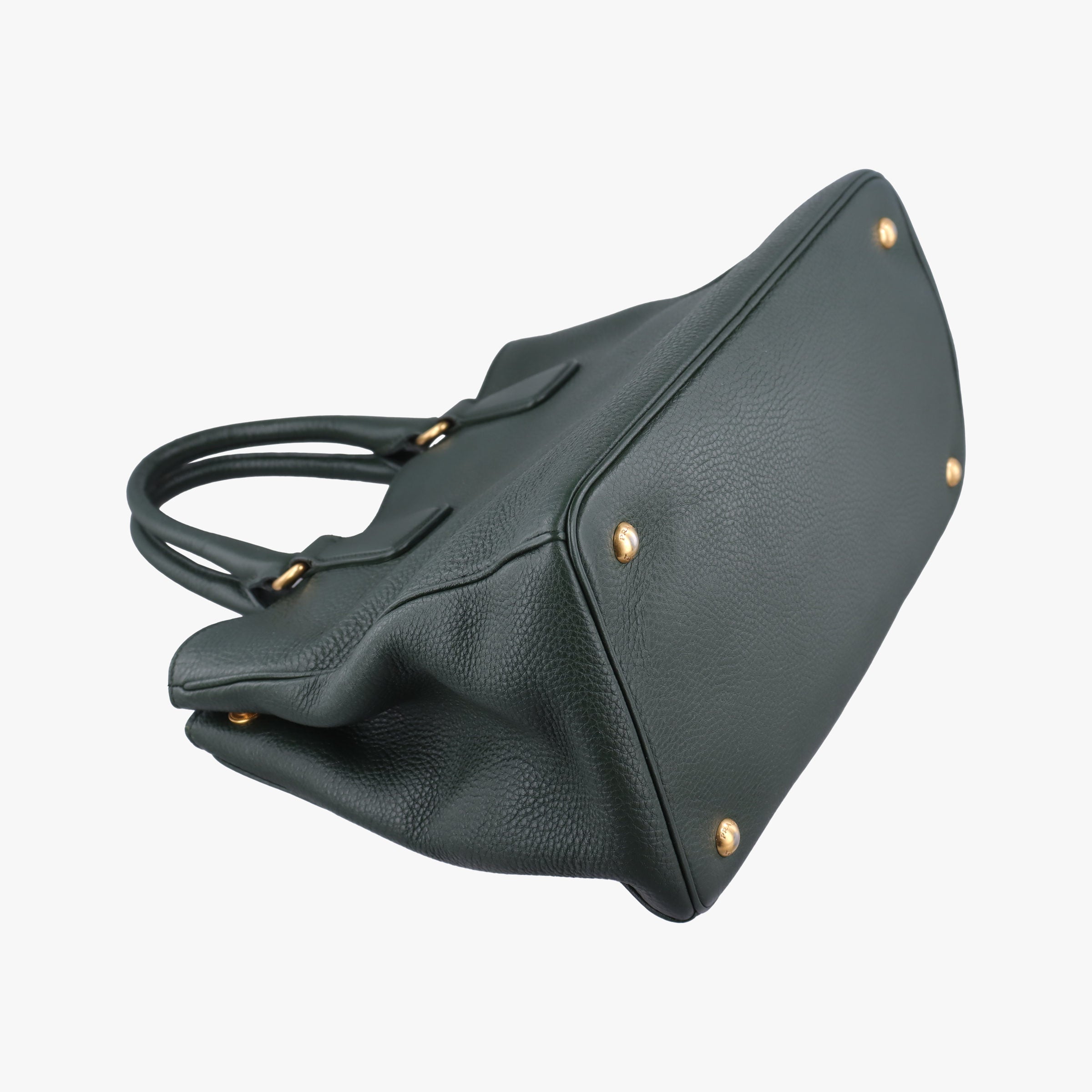 Pre-owned Prada Vitello Daino Verde Leather BN2435 shoulderbag | stylenewstar
