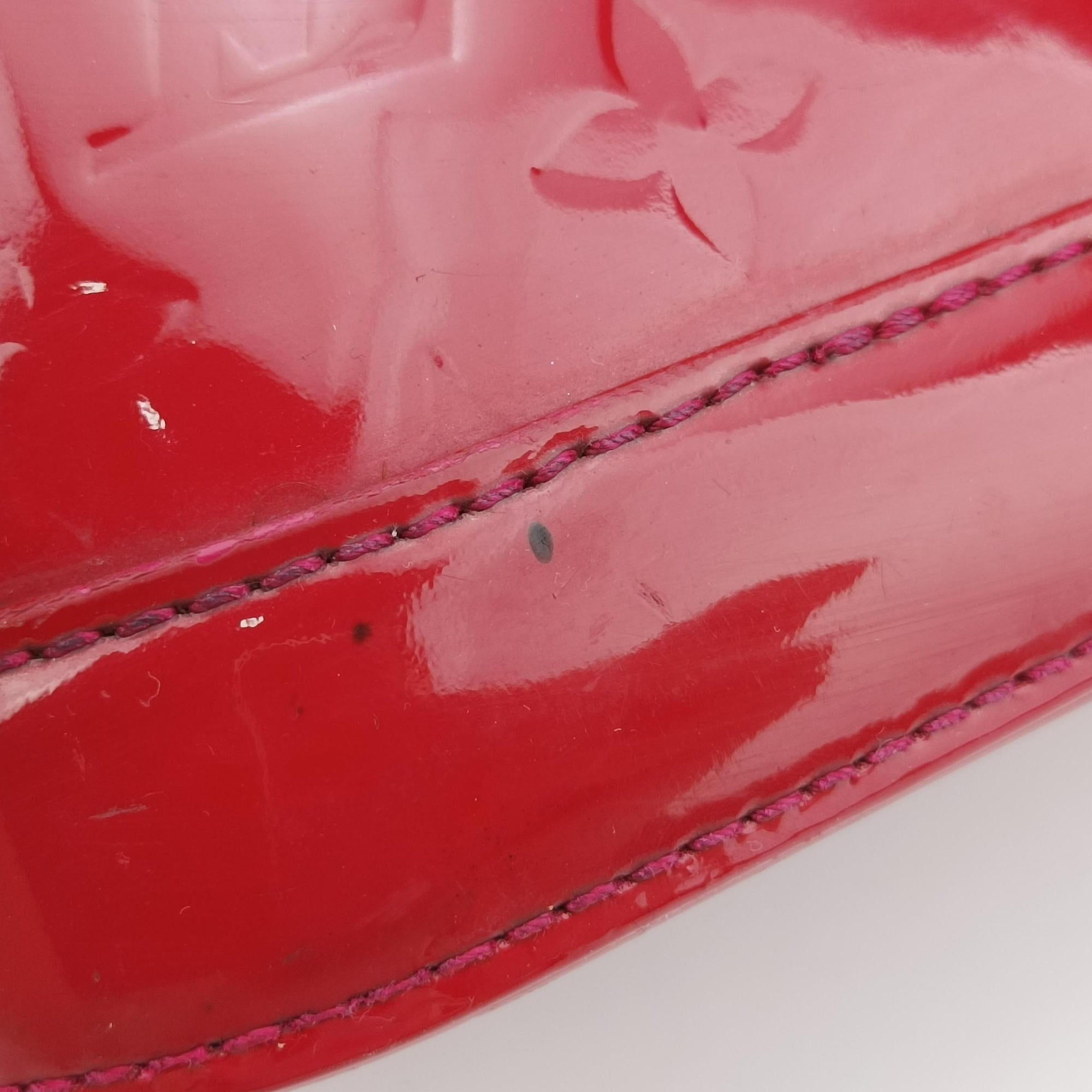 Pre-owned Louis Vuitton Alma BB pomme d'amour Vernis M91606 shoulderbag | stylenewstar