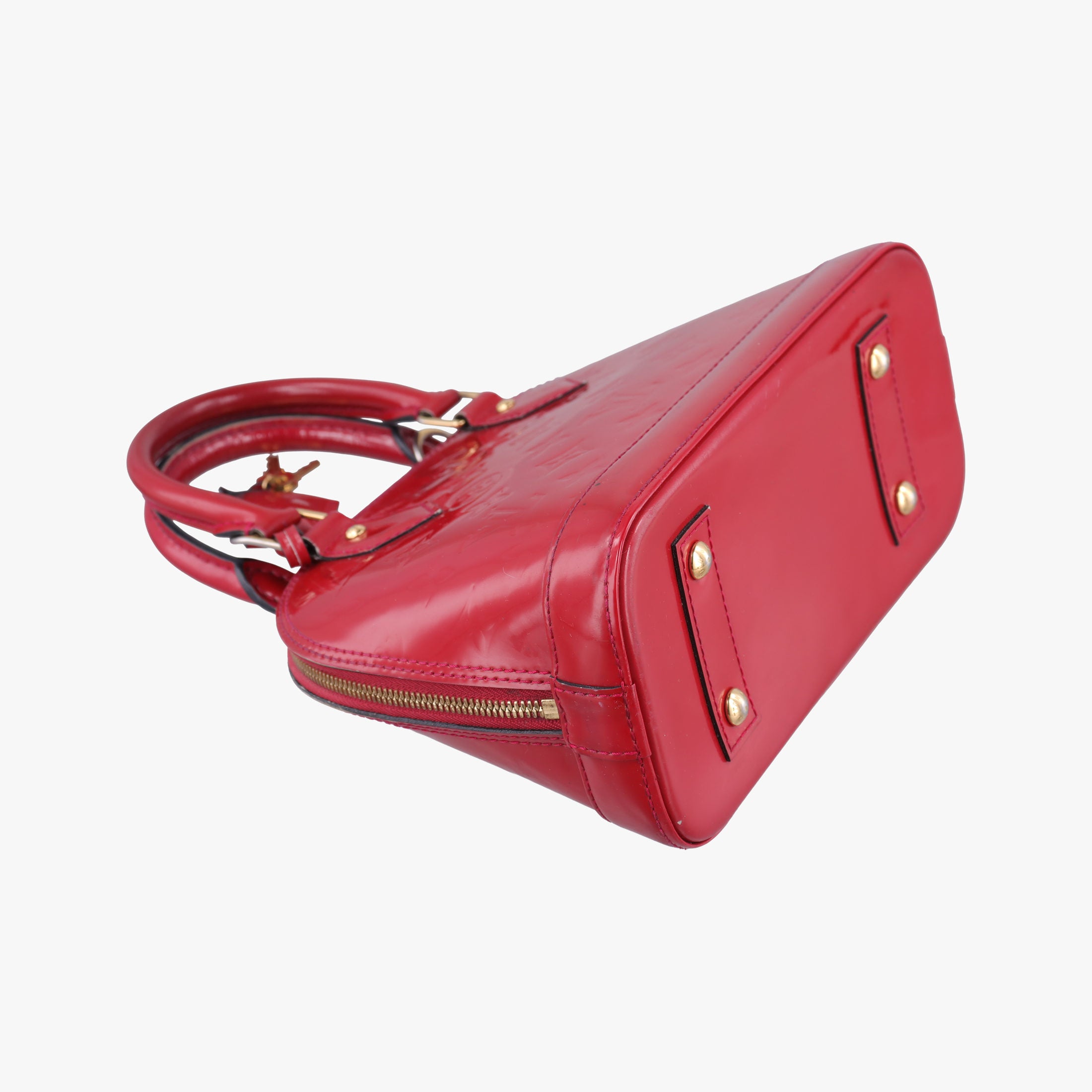 Pre-owned Louis Vuitton Alma BB pomme d'amour Vernis M91606 shoulderbag | stylenewstar