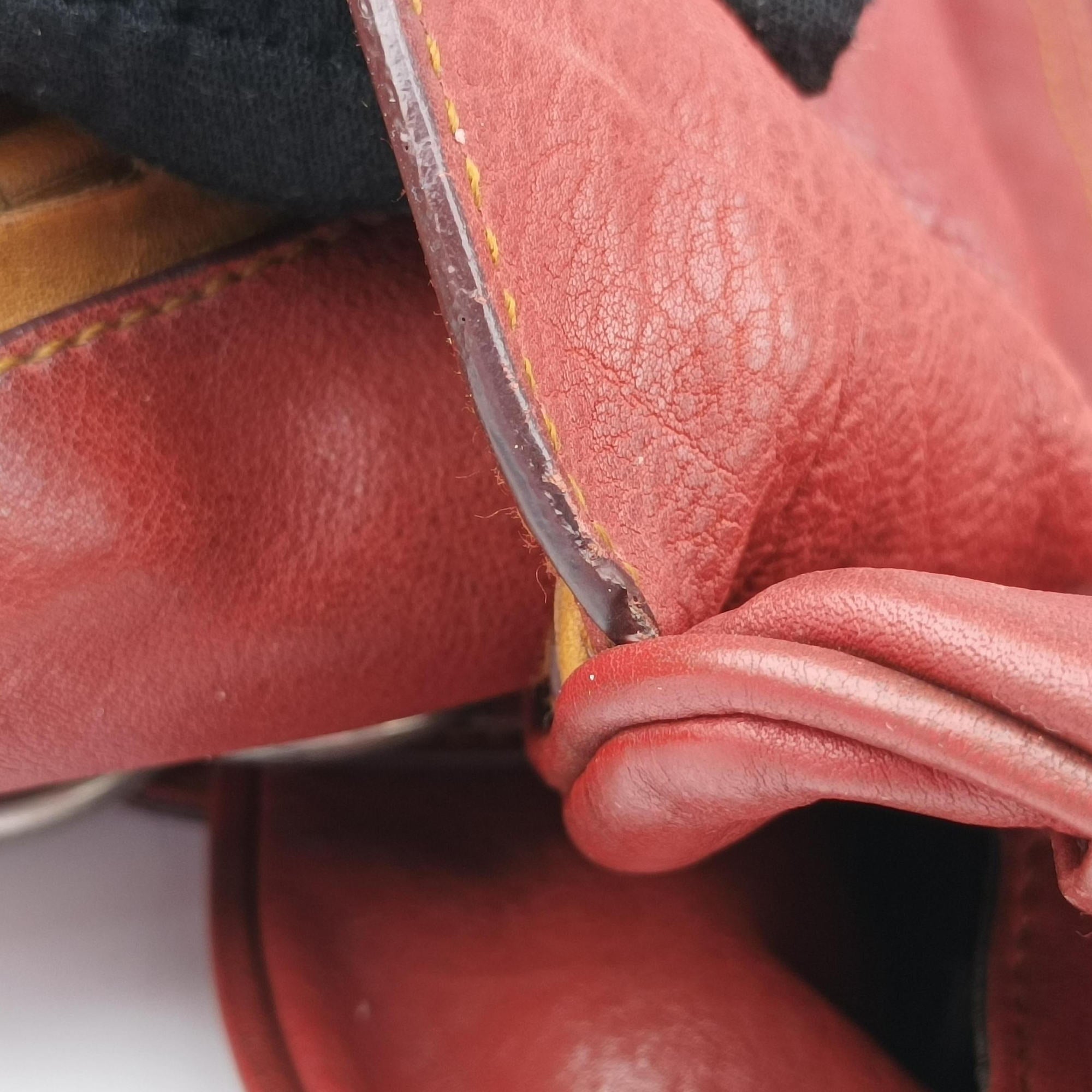 Secondhand Christian Dior Gaucho Red Leather  handbag | stylenewstar