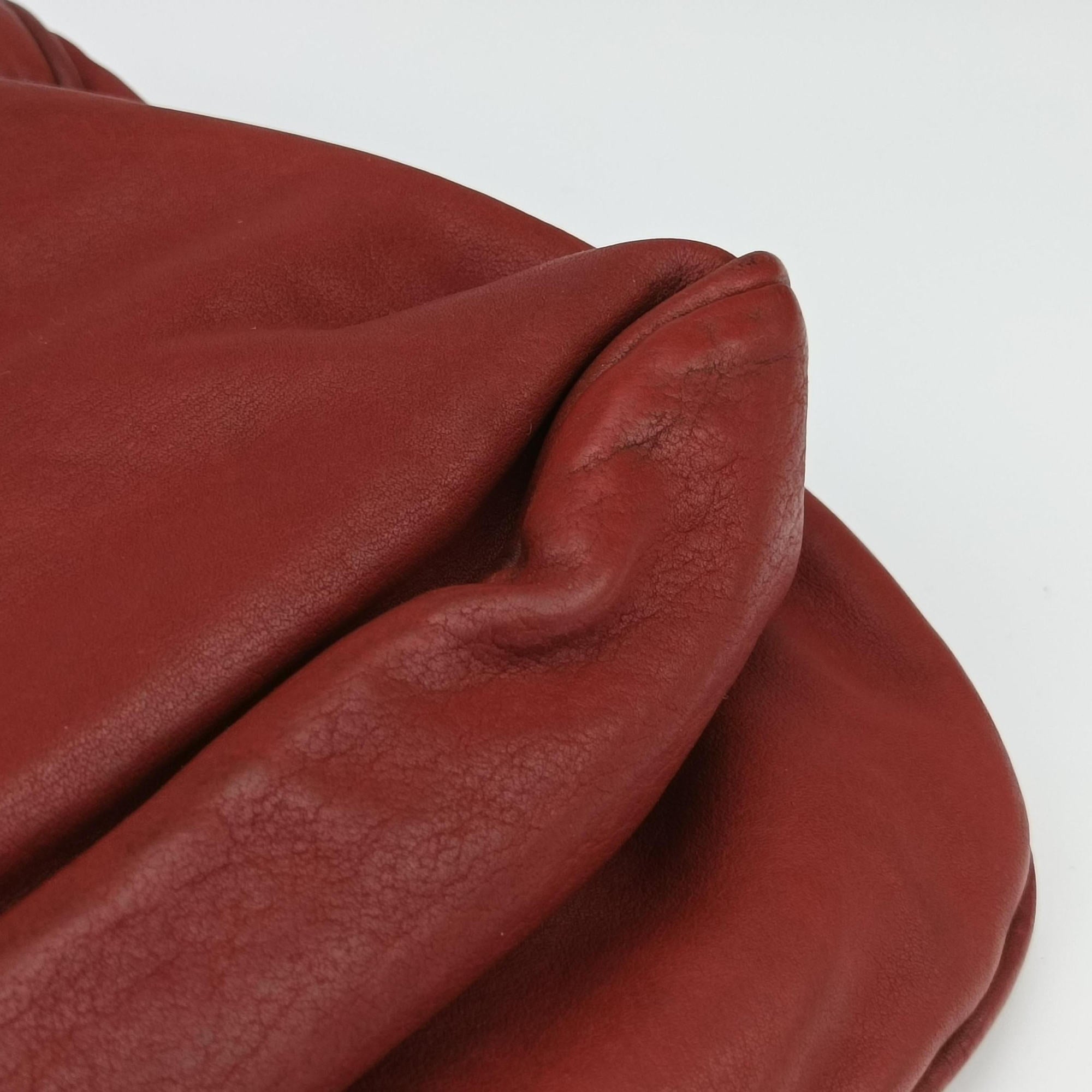 Secondhand Christian Dior Gaucho Red Leather  handbag | stylenewstar
