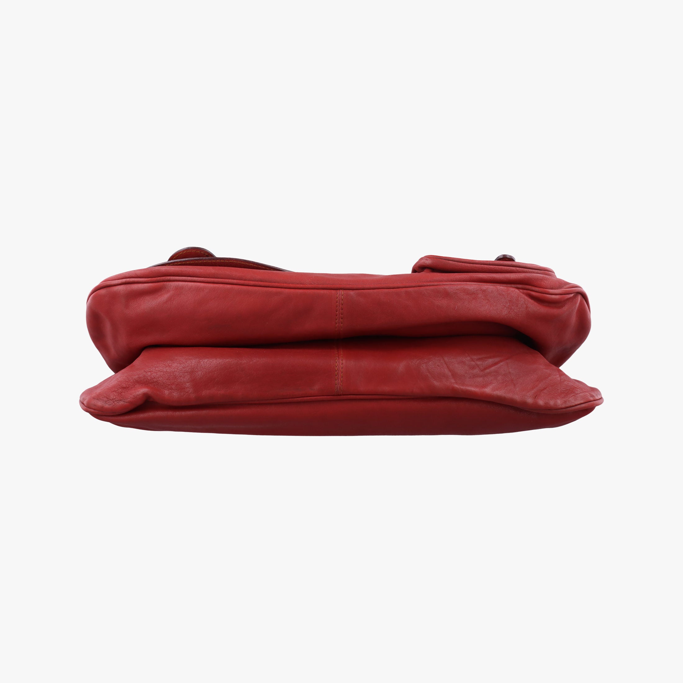 Secondhand Christian Dior Gaucho Red Leather  handbag | stylenewstar