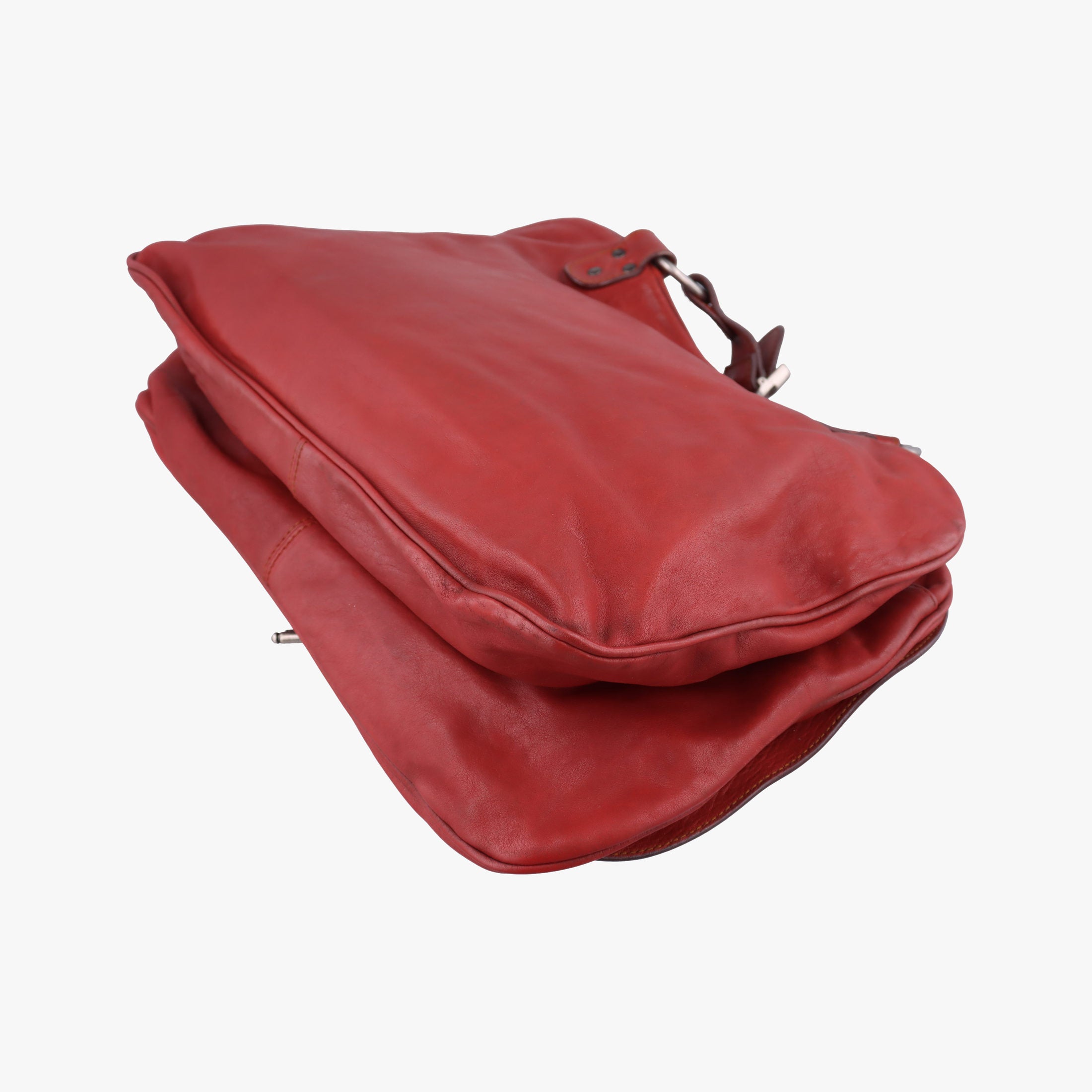 Secondhand Christian Dior Gaucho Red Leather  handbag | stylenewstar