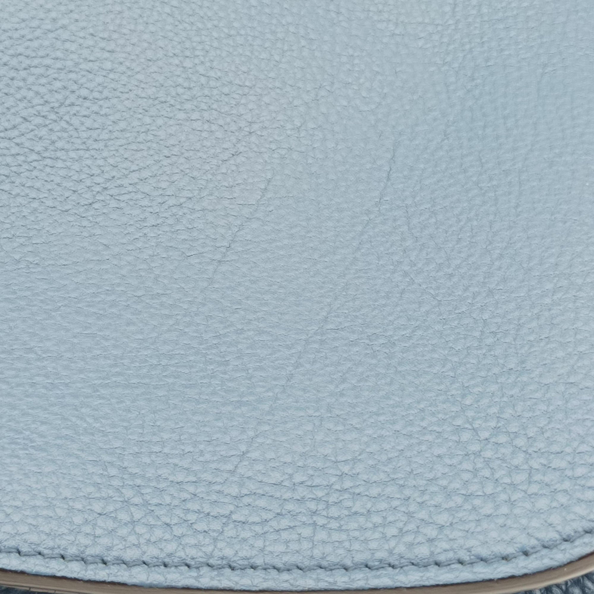 Pre-owned Gucci Bright Bit Blue Leather 353231 shoulderbag | stylenewstar