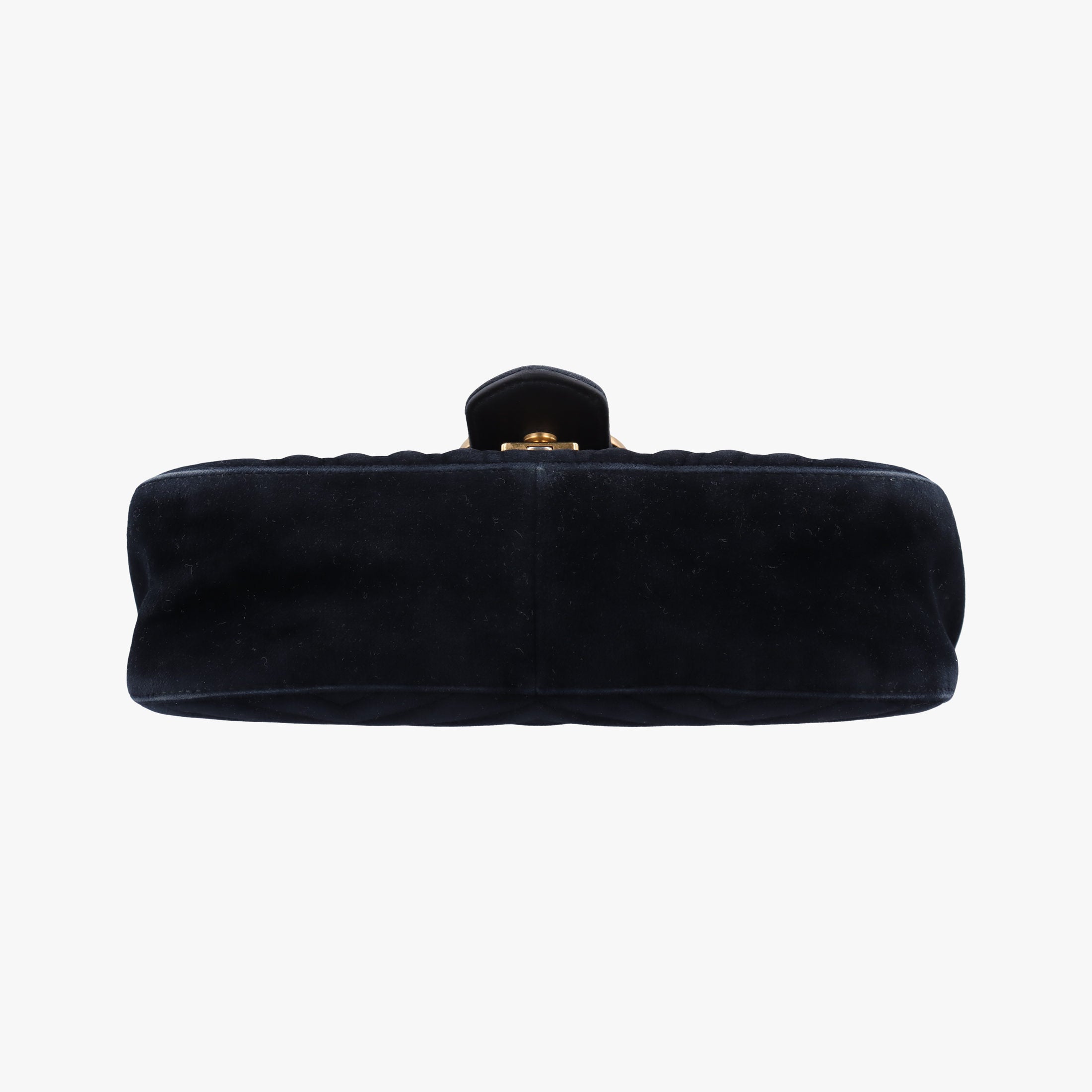 Secondhand Gucci GG Marmont Black velour 443497 shoulderbag | stylenewstar