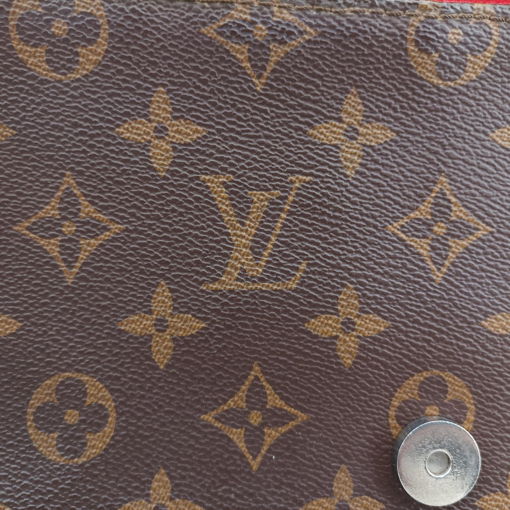 Pre-owned Louis Vuitton SAINT MICHEL Brown×COQUELICOT Monogram Canvas×epi M44031 shoulderbag | stylenewstar