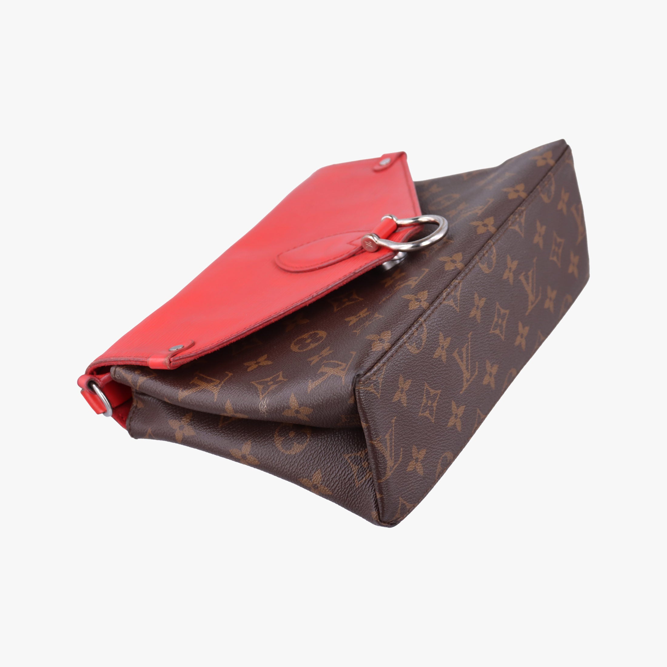 Pre-owned Louis Vuitton SAINT MICHEL Brown×COQUELICOT Monogram Canvas×epi M44031 shoulderbag | stylenewstar