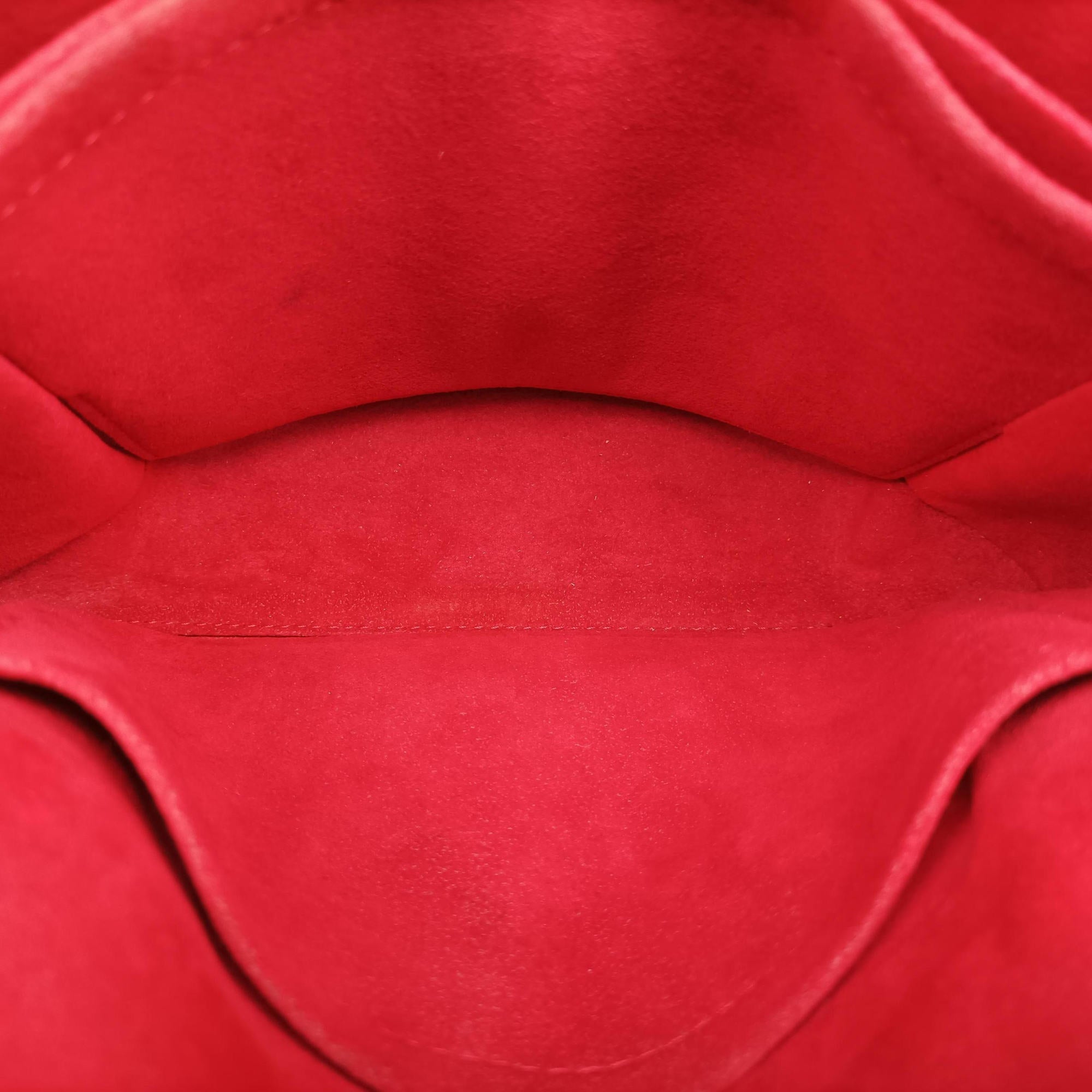 Pre-owned Louis Vuitton SAINT MICHEL Brown×COQUELICOT Monogram Canvas×epi M44031 shoulderbag | stylenewstar