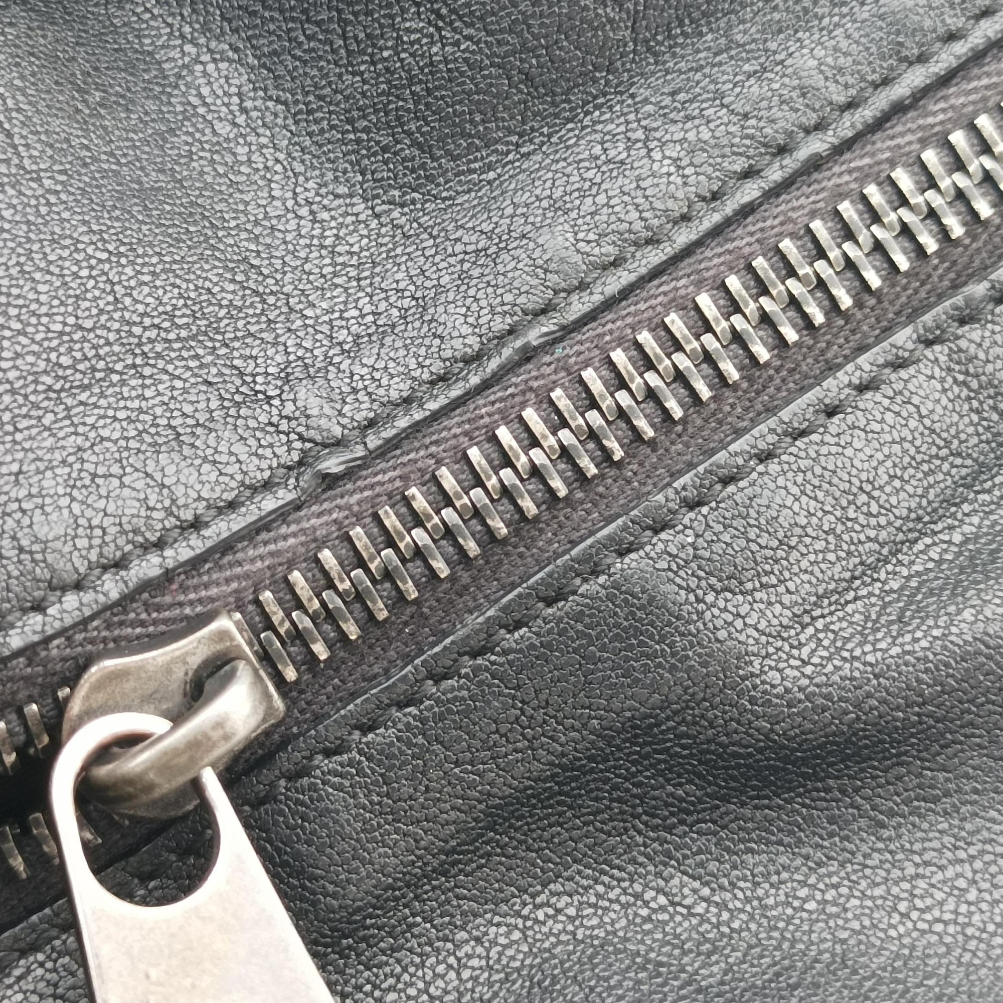 Pre-owned Bottega Veneta Intrecciato Black×Blue×Grey lambskin  shoulderbag | stylenewstar