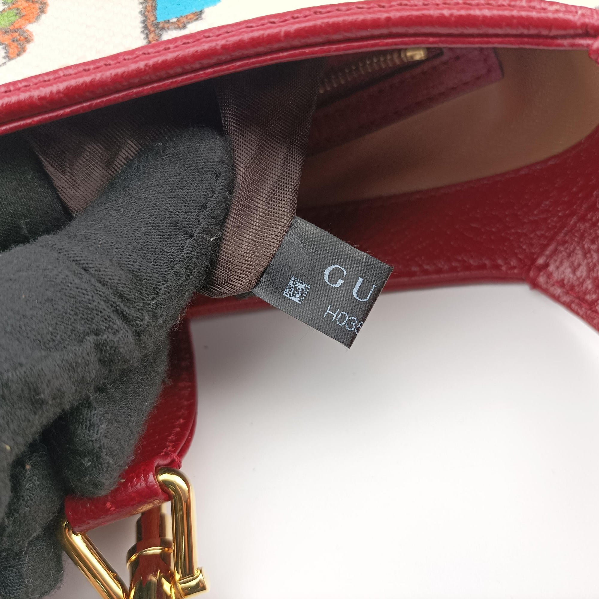 Pre-owned Gucci Jackie 1961 White x Red x Multicolor Canvas×leather 636706 shoulderbag | stylenewstar
