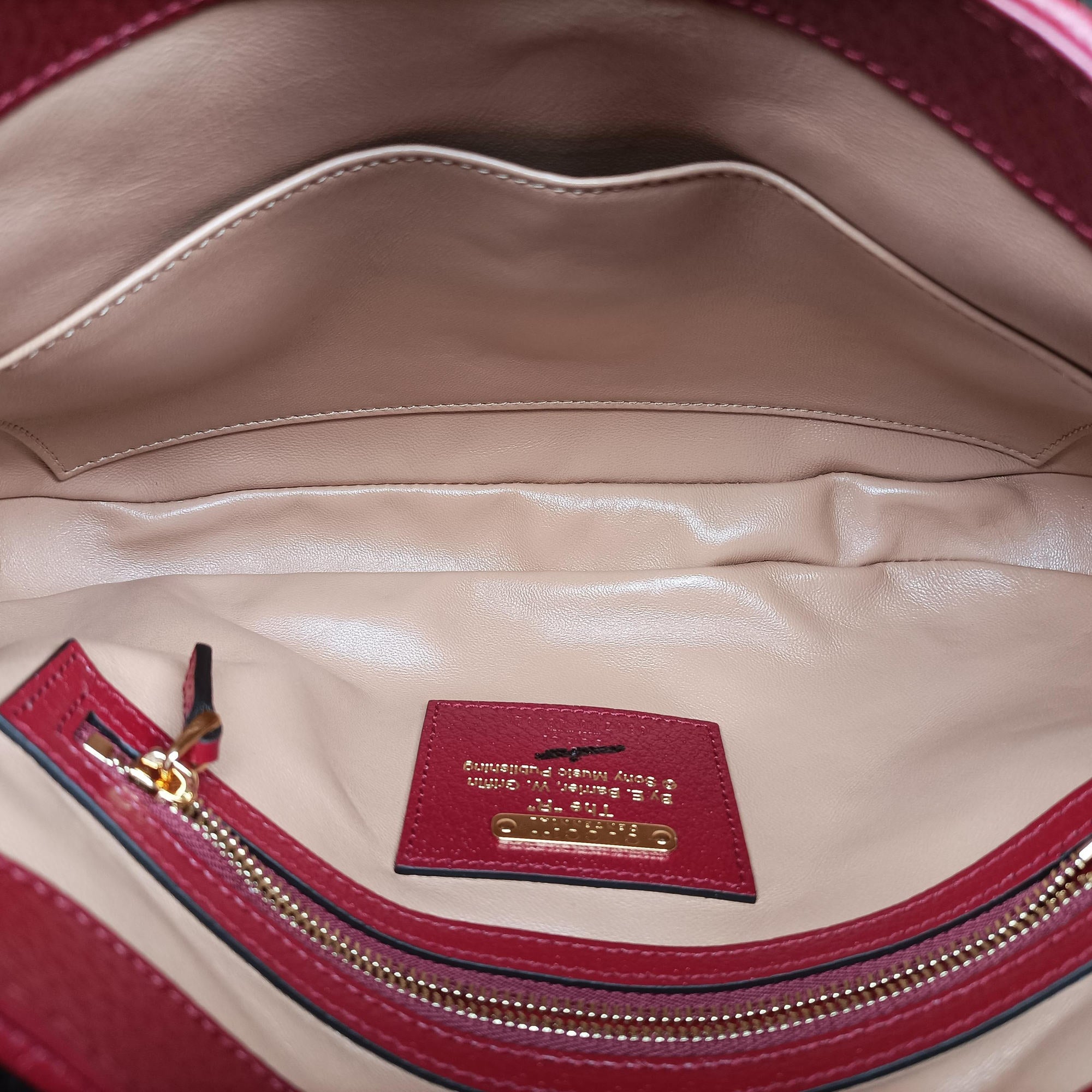 Pre-owned Gucci Jackie 1961 White x Red x Multicolor Canvas×leather 636706 shoulderbag | stylenewstar