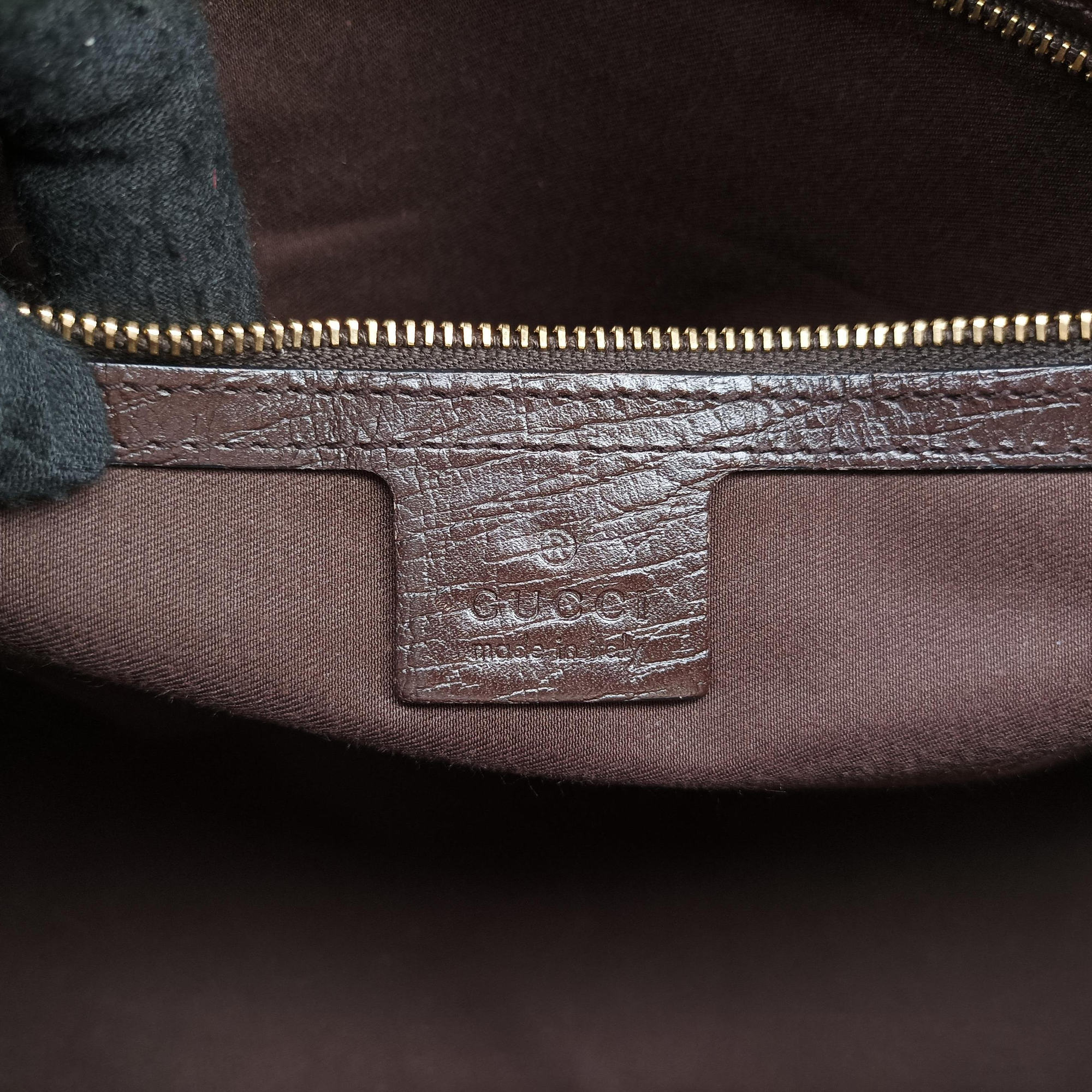Pre-owned Gucci Horsebit  Hasler beige×Brown canvas×leather 137385 handbag | stylenewstar