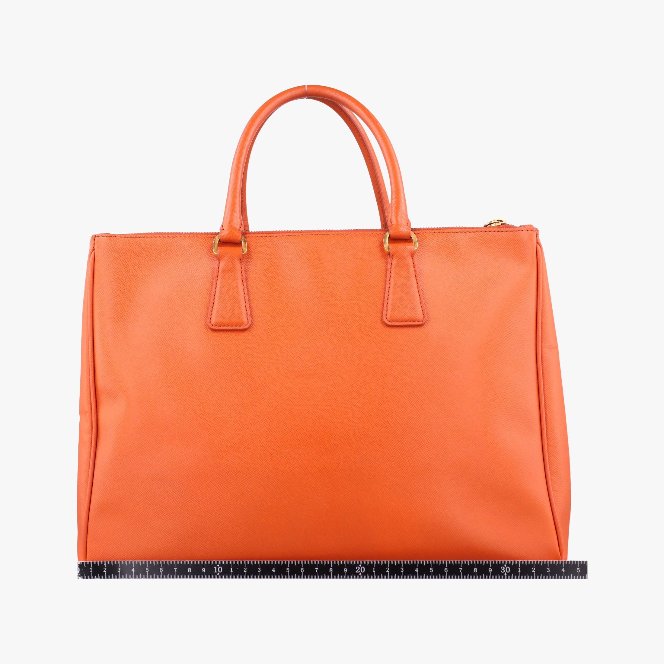 Pre-owned Prada Galleria Orange SAFFIANO Leather BN1786 handbag | stylenewstar