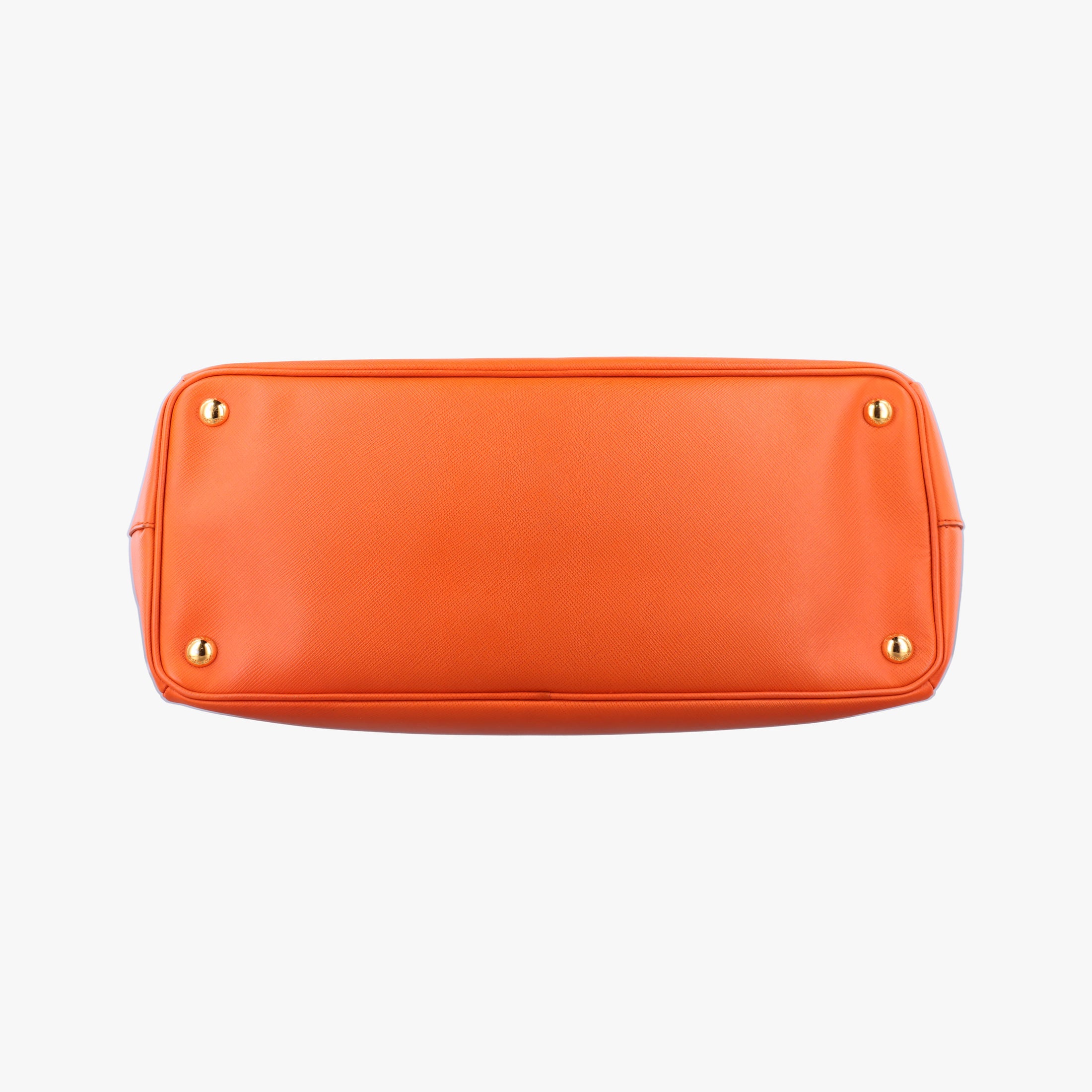 Pre-owned Prada Galleria Orange SAFFIANO Leather BN1786 handbag | stylenewstar