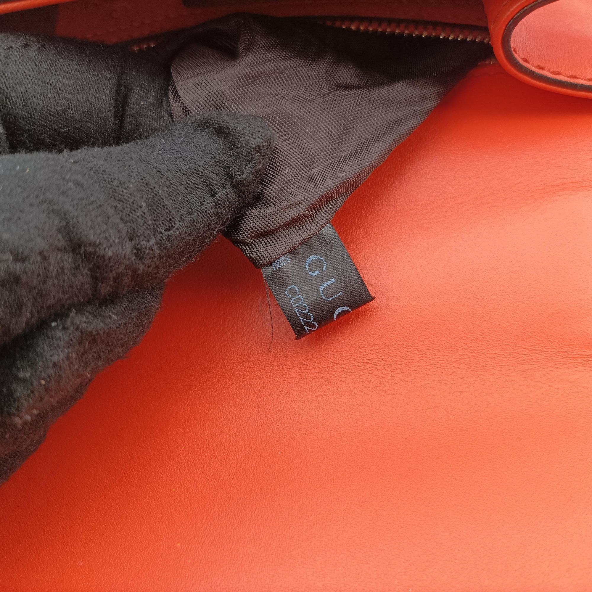 Secondhand Gucci Sylvie Orange x Red x Black Leather 421882 shoulderbag | stylenewstar