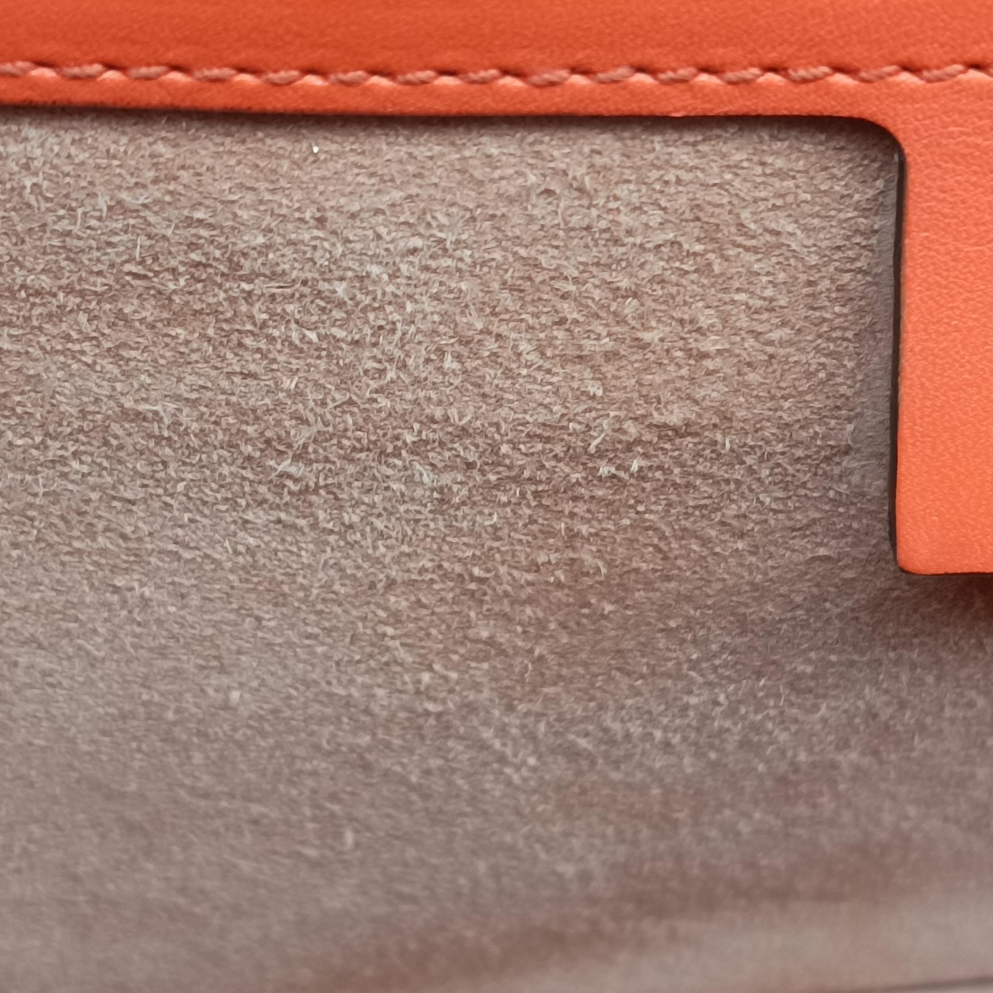 Secondhand Gucci Sylvie Orange x Red x Black Leather 421882 shoulderbag | stylenewstar