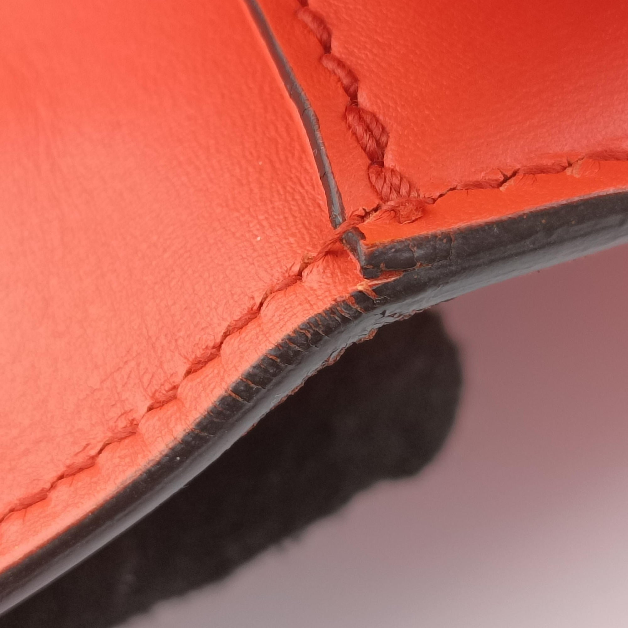 Secondhand Gucci Sylvie Orange x Red x Black Leather 421882 shoulderbag | stylenewstar