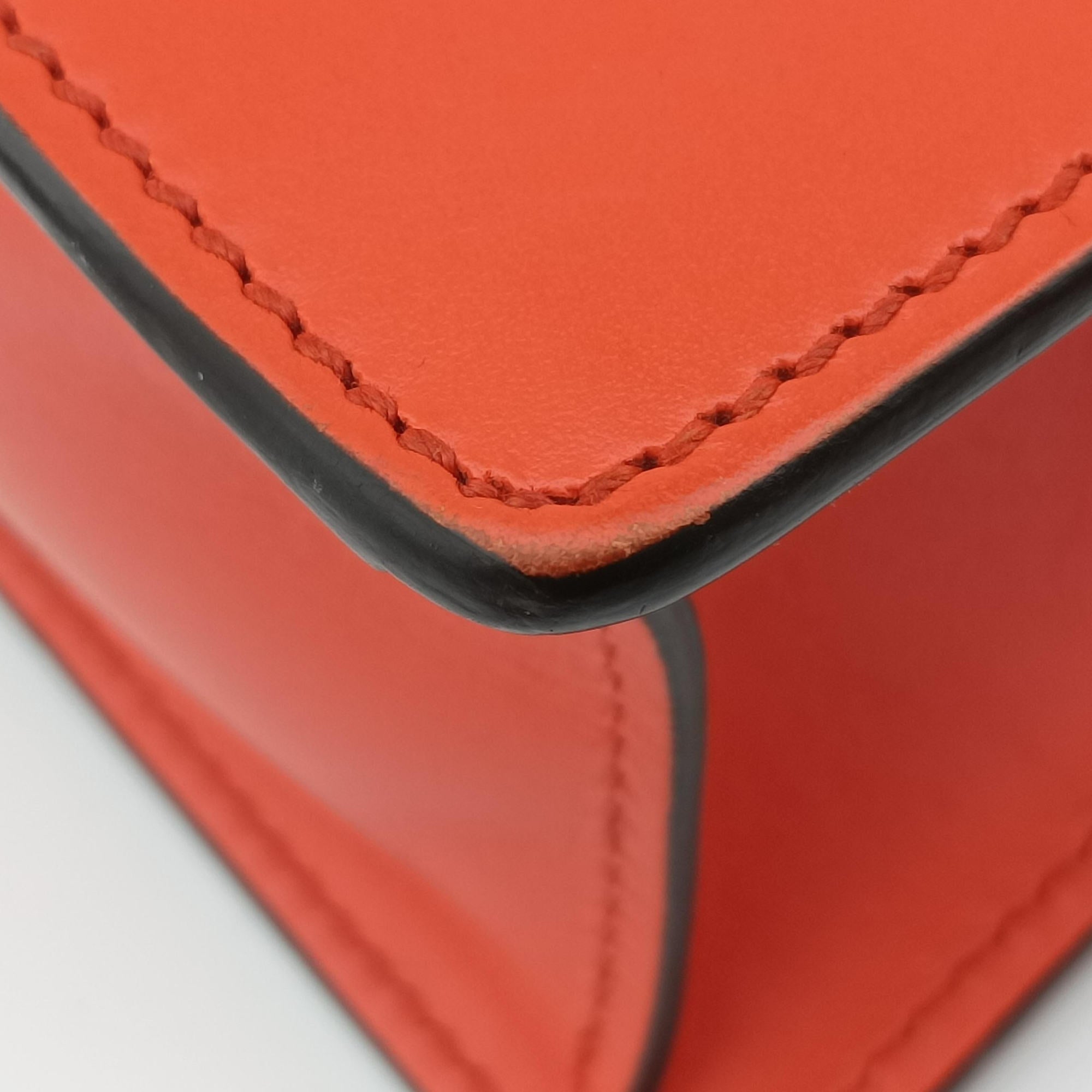 Secondhand Gucci Sylvie Orange x Red x Black Leather 421882 shoulderbag | stylenewstar