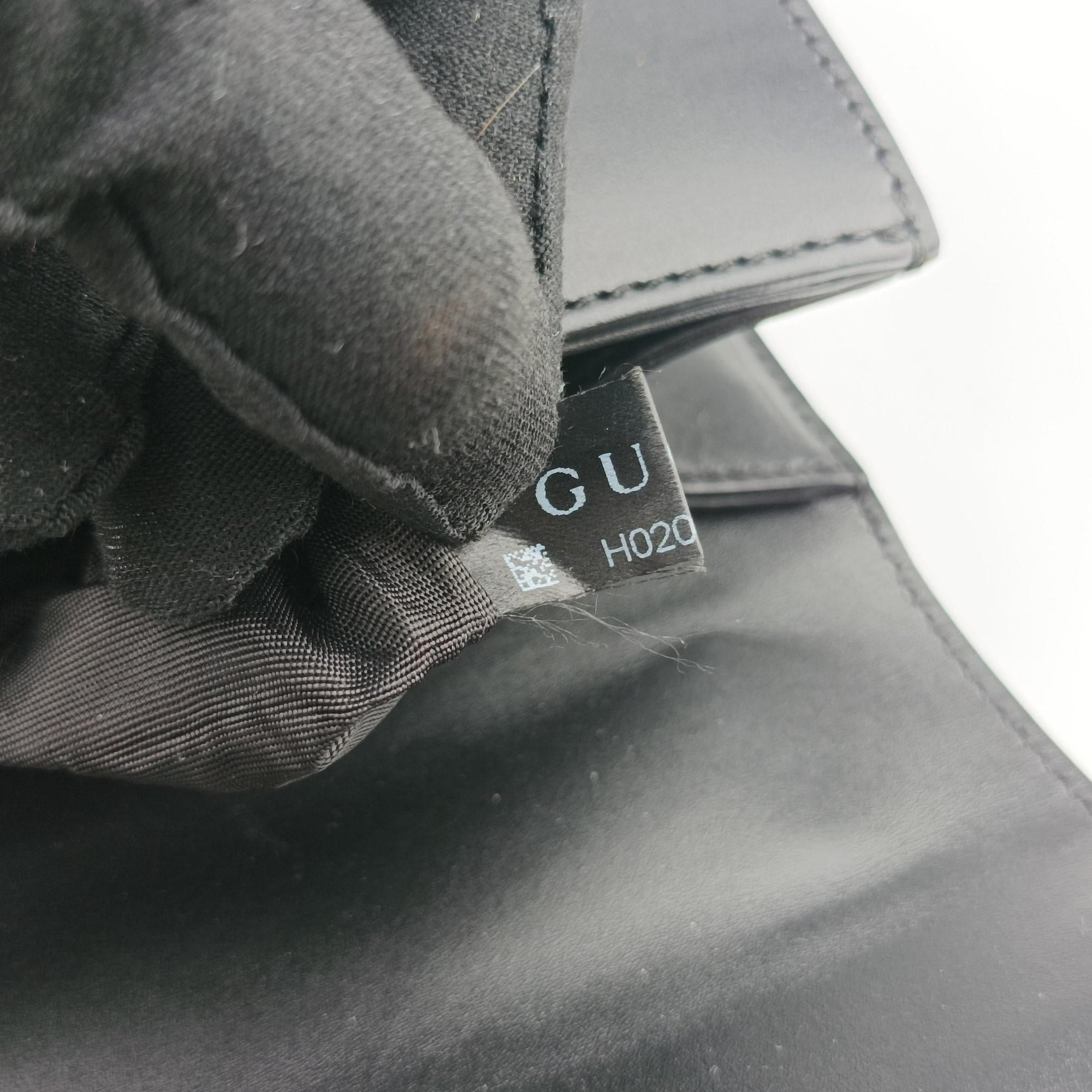 Pre-owned Gucci Sylvie Black×green×red leather 421882 shoulderbag | stylenewstar