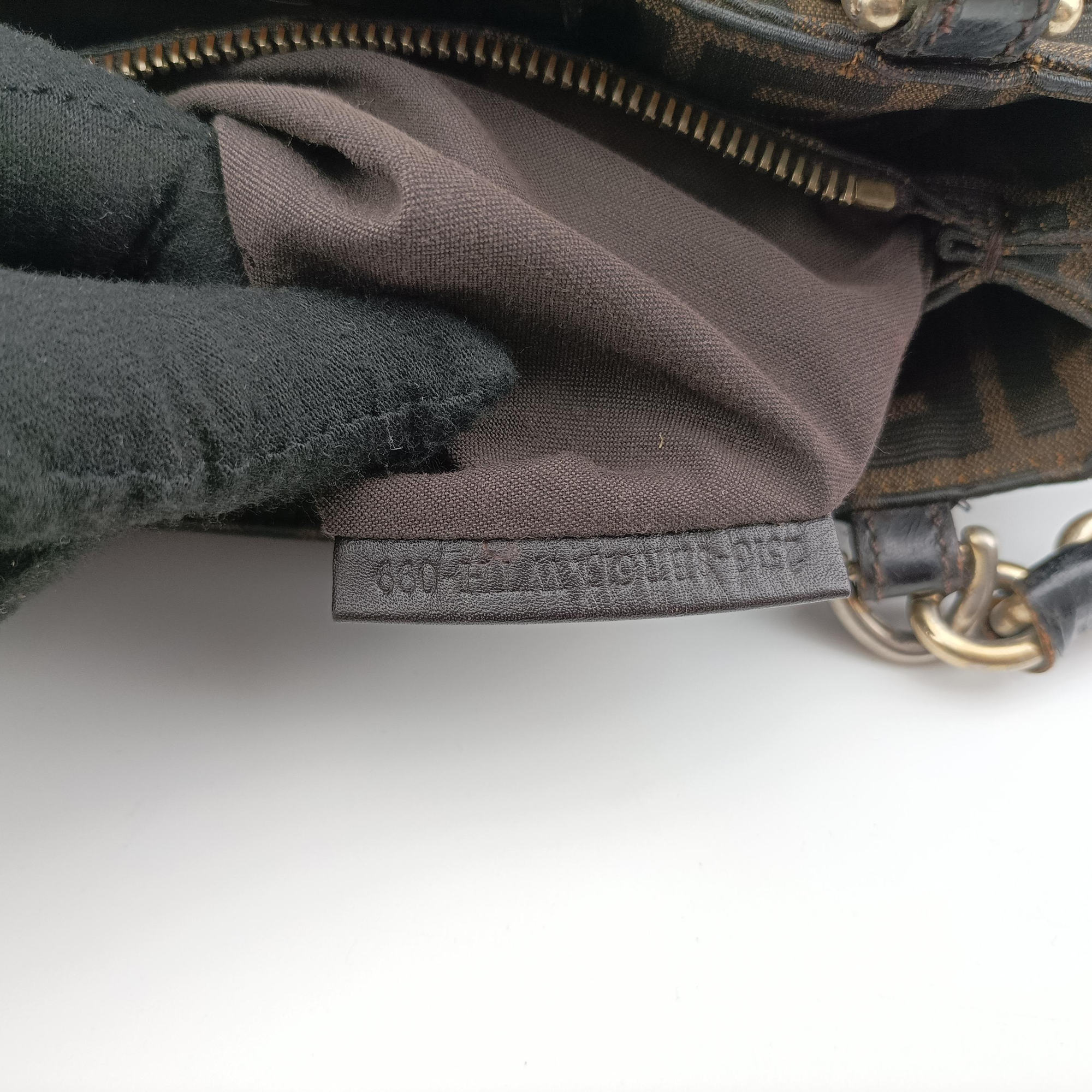 Pre-owned Fendi Mia Brown canvas 8BR615 shoulderbag | stylenewstar