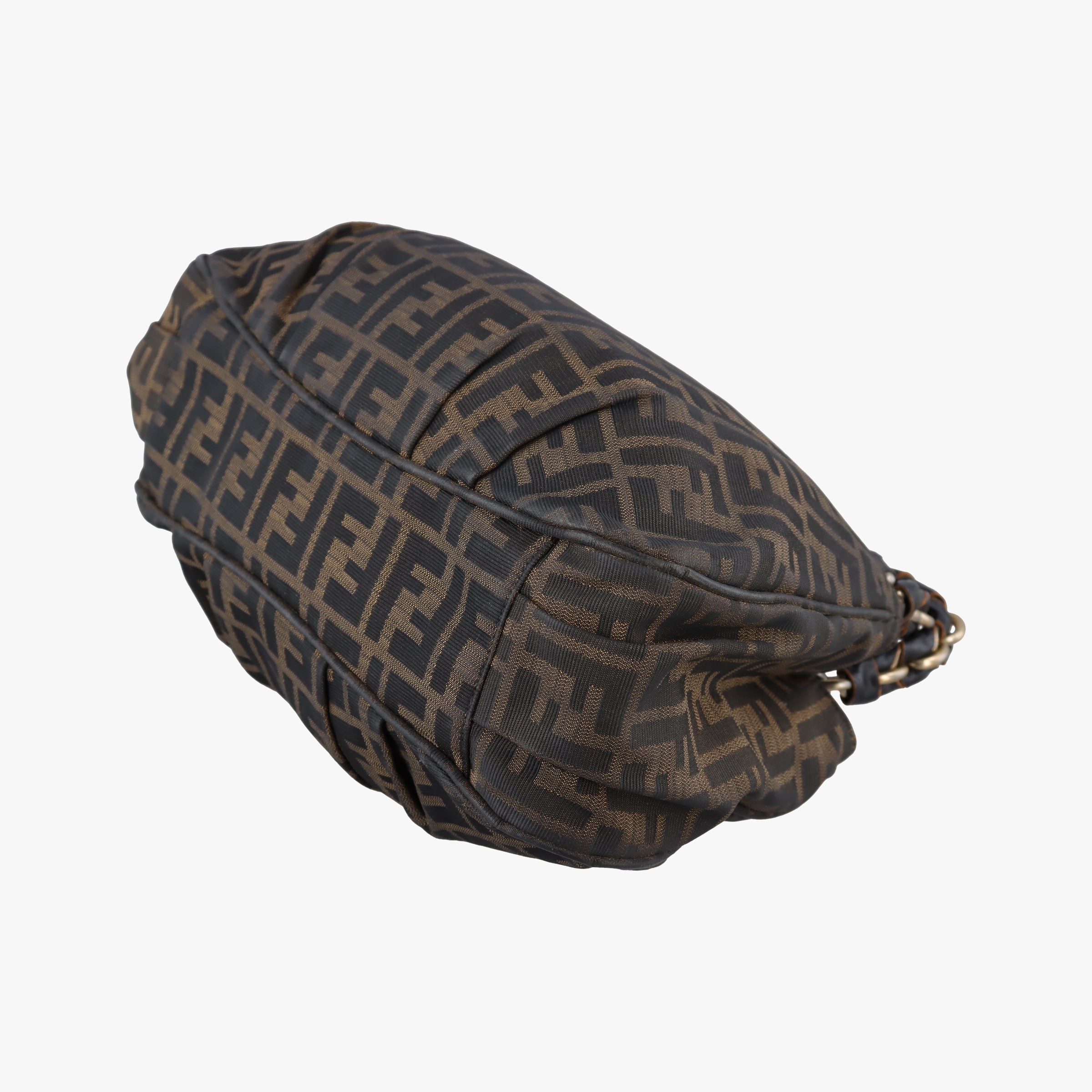 Pre-owned Fendi Mia Brown canvas 8BR615 shoulderbag | stylenewstar