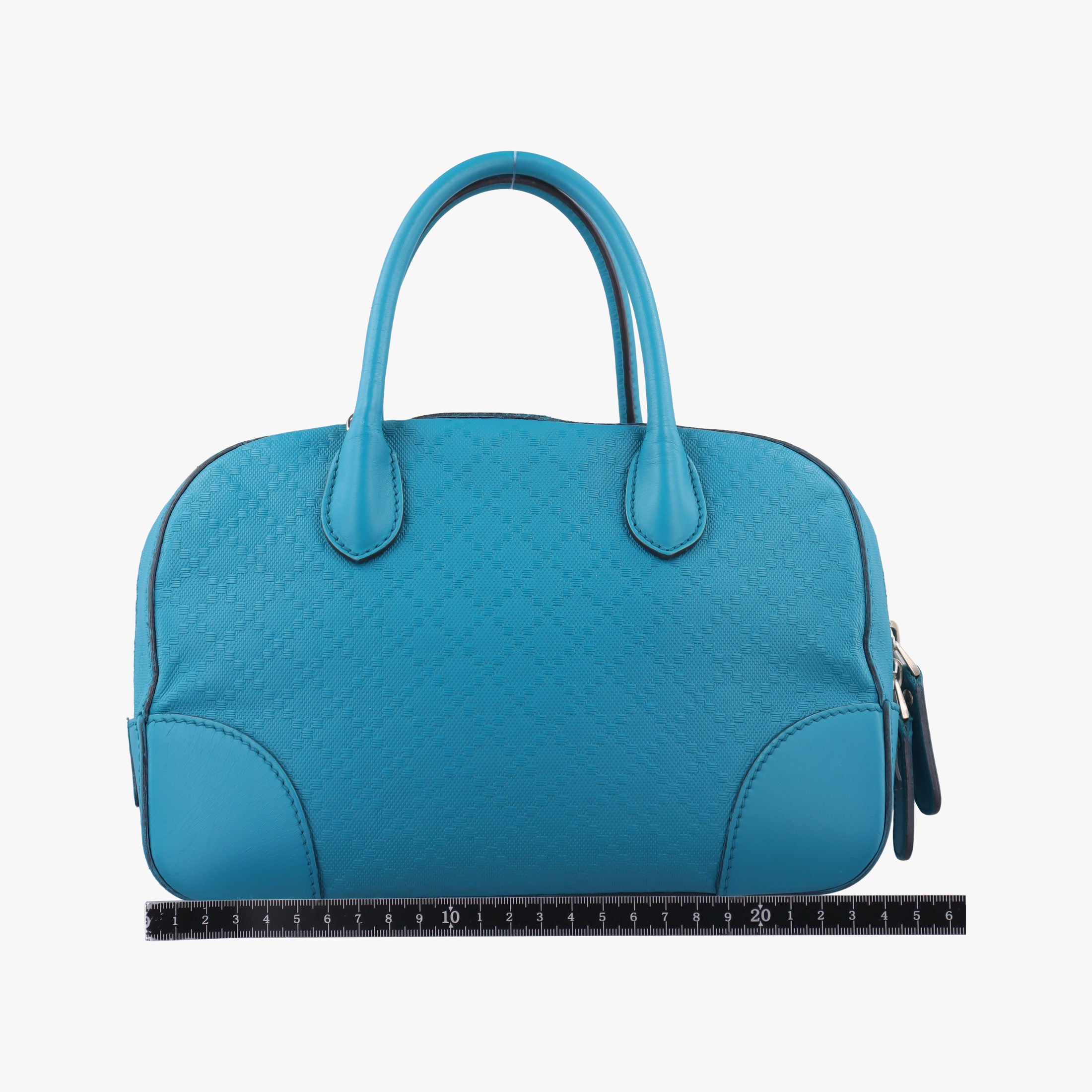 Pre-owned Gucci Bright Diamante Blue Leather 354224 shoulderbag | stylenewstar